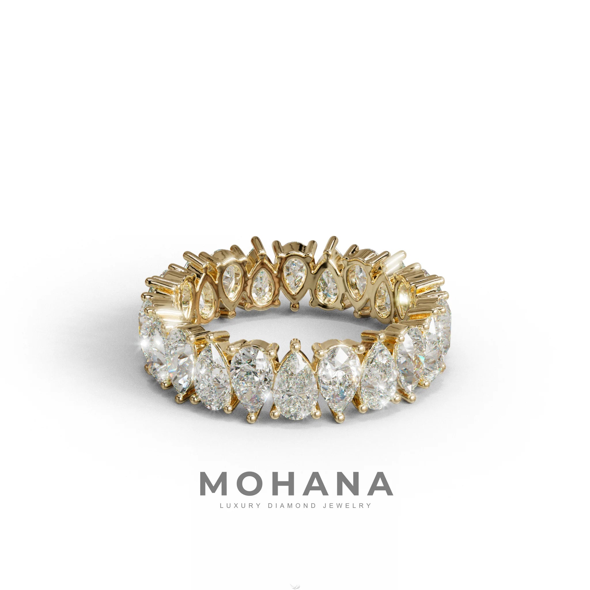 Concierge Eternity - Pear Diamond Full Eternity Band - Stackable Ring
