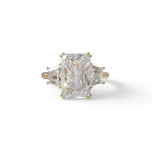4 Carat Lab Grown Diamond Engagement Ring – Radiant Cut Three Stone | Tacori