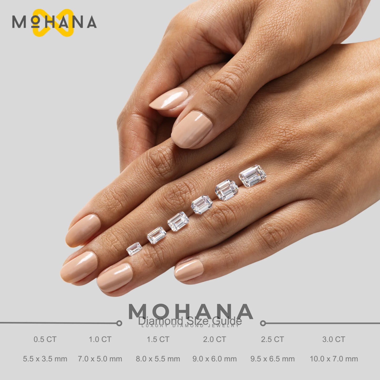 4 Carat Pink Emerald & Trapezoid Cut Lab Diamond Three Stone Engagement Ring - Marlene