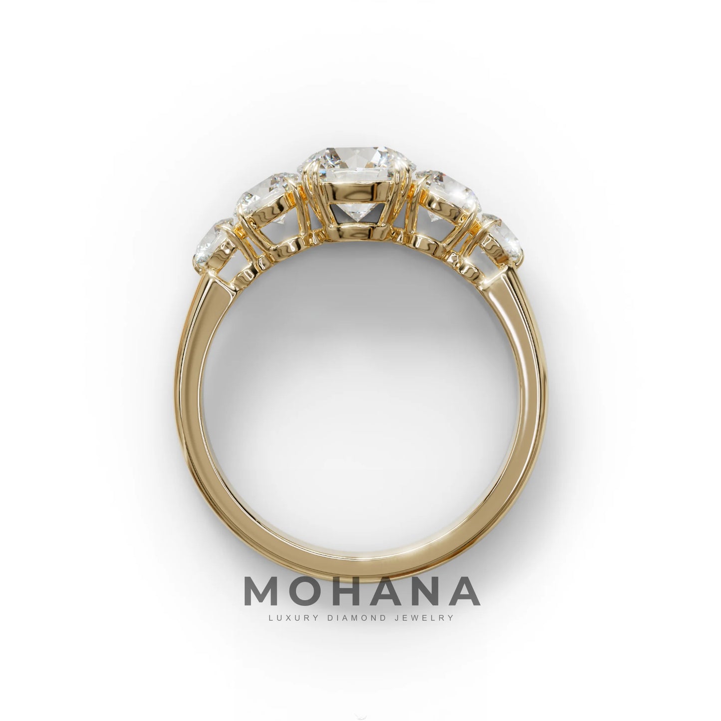 4 Carat Round Multi Stone Diamond Ring - Avia