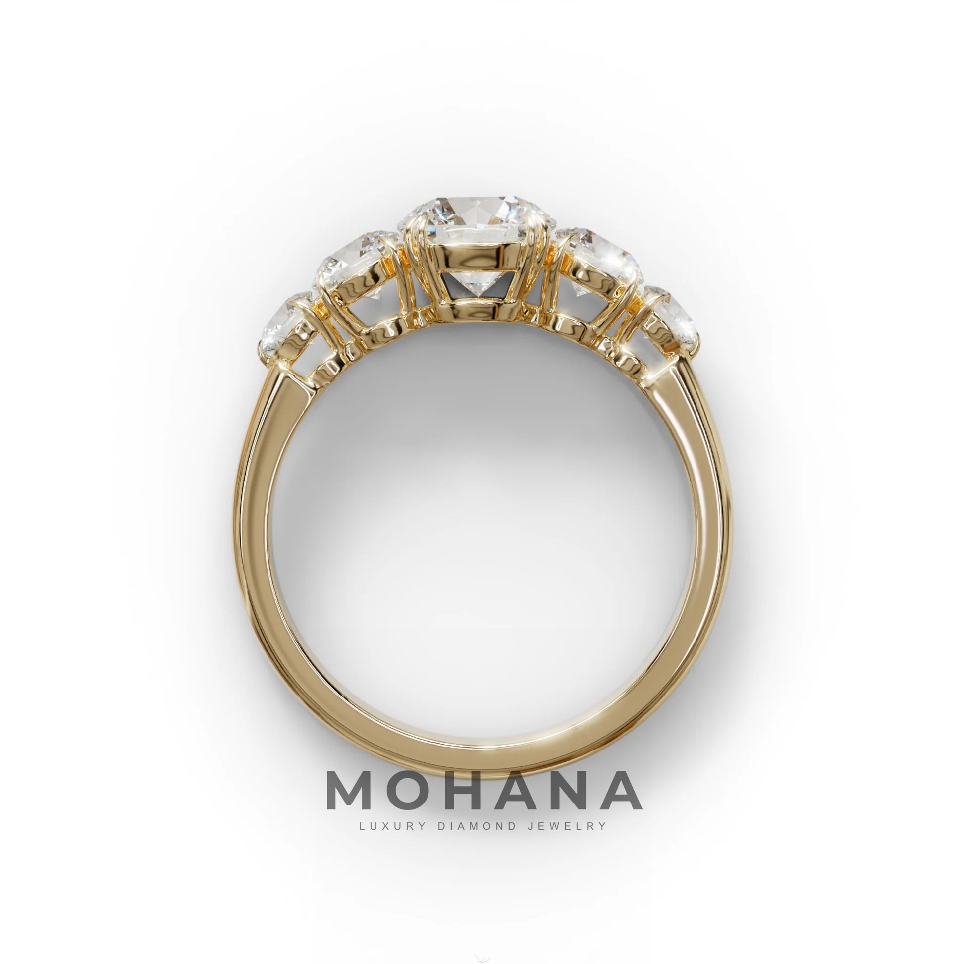 4 Carat Round Multi Stone Diamond Ring - Avia