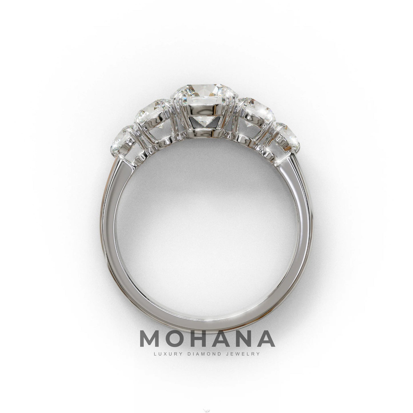 4 Carat Round Multi Stone Diamond Ring - Avia