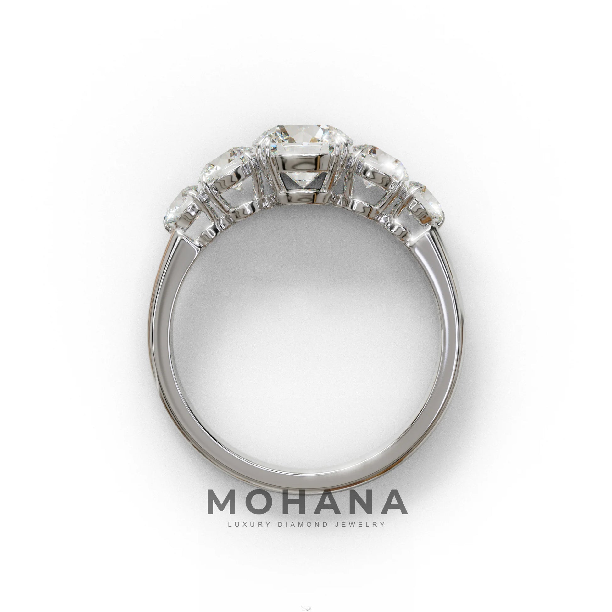 4 Carat Round Multi Stone Diamond Ring - Avia