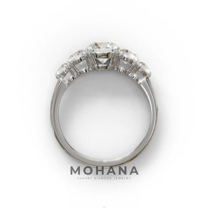 4 Carat Round Multi Stone Diamond Ring - Avia