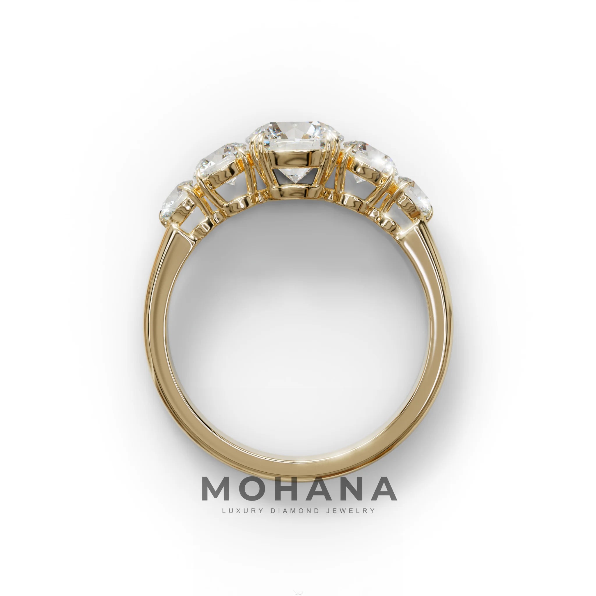 4 Carat Round Multi Stone Diamond Ring - Avia