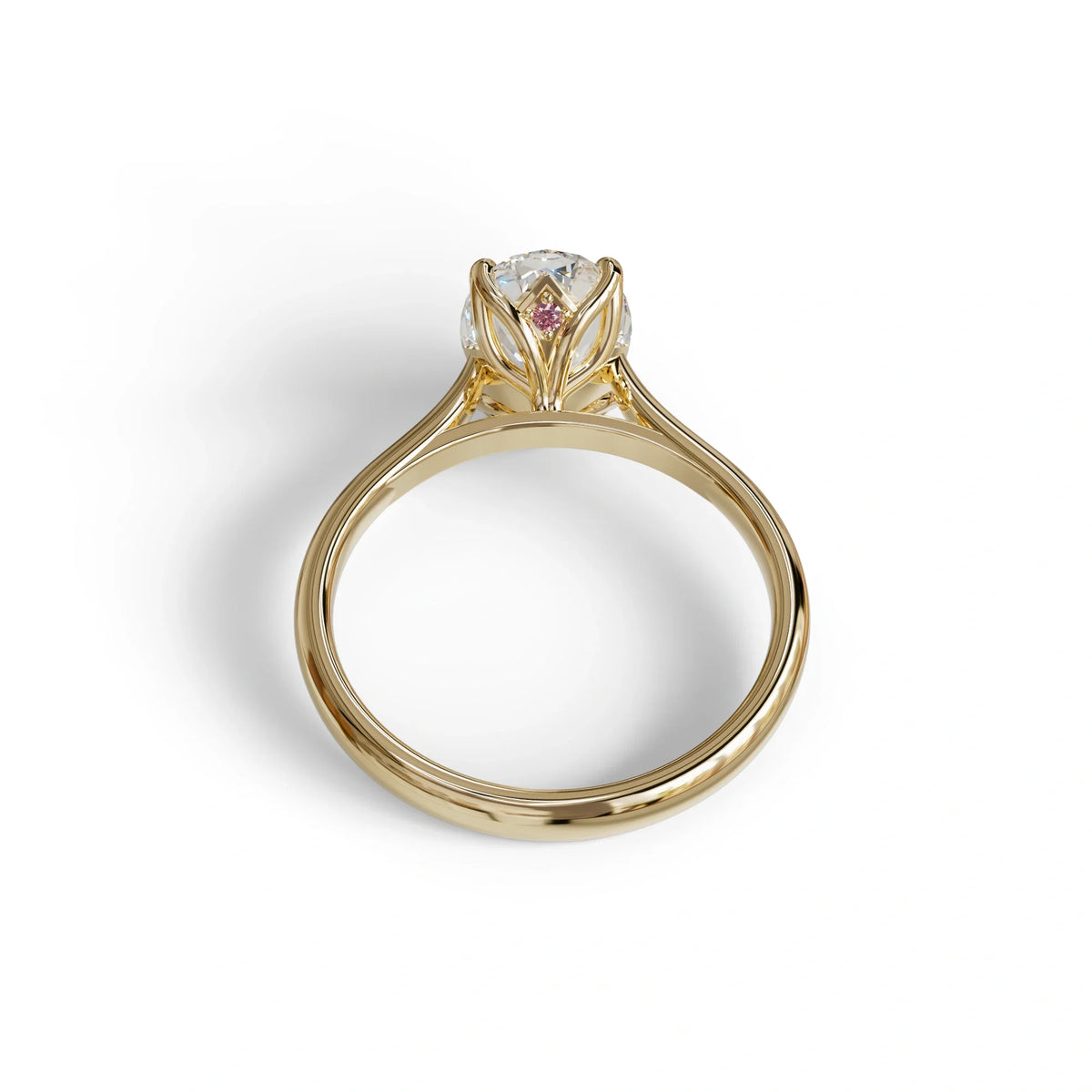3 Carat Lab Grown Diamond Oval Cut Engagement Ring | Secret Blue Diamond- Eclipse