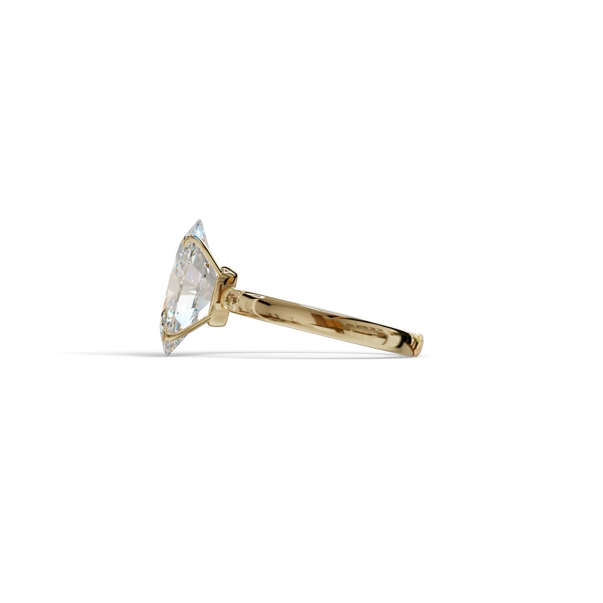 4 Carat Oval cut Lab Grown Diamond Solitaire Engagement Ring E VVS Diamond - Cadris