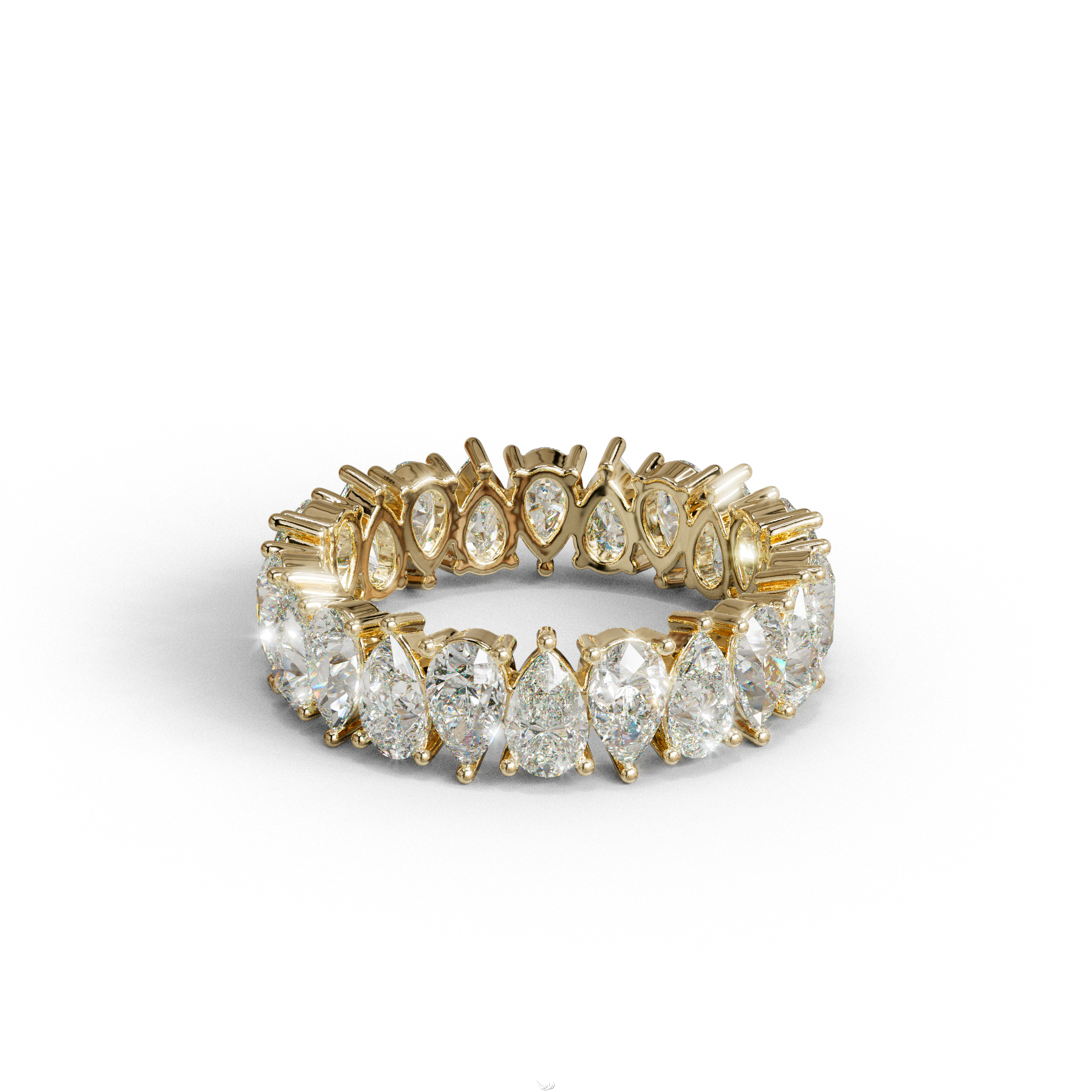 Concierge Eternity - Pear Diamond Full Eternity Band - Stackable Ring