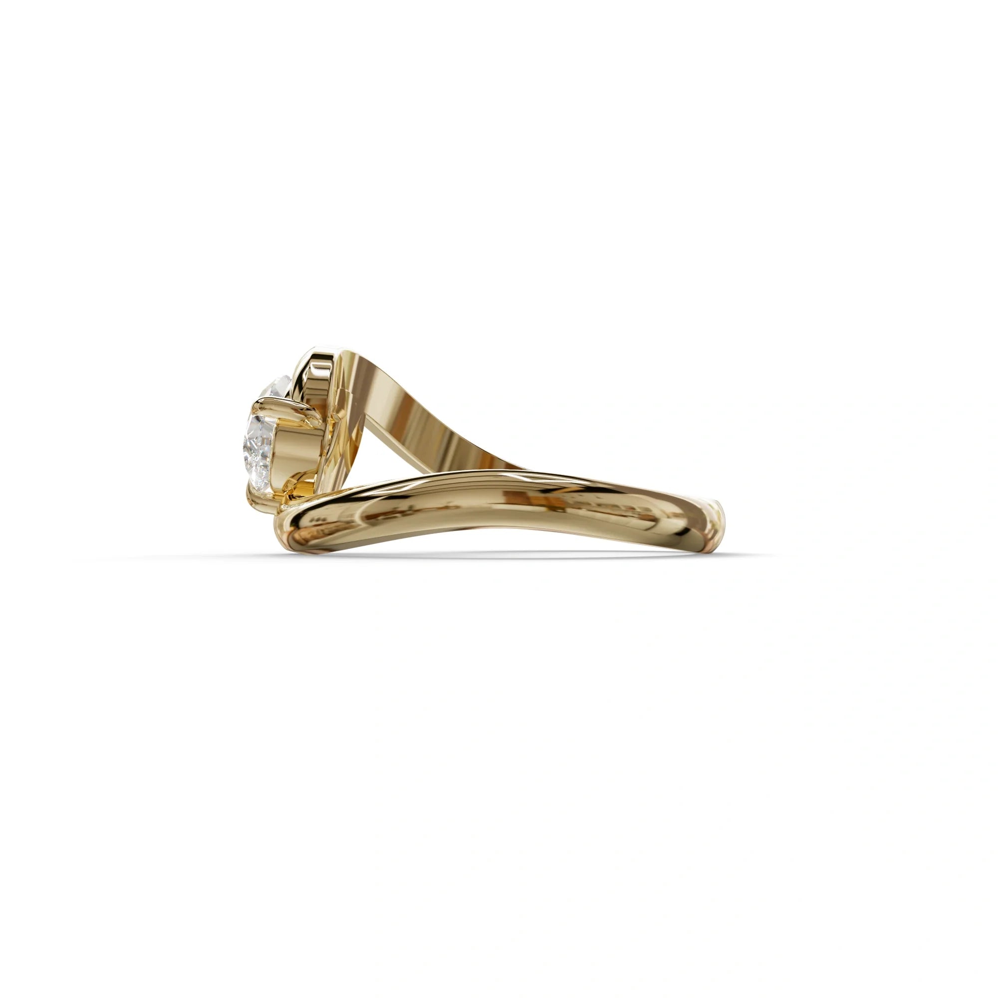 1 Carat E VVS Pear Cut Solitaire Lab Grown Diamond Ring - Maniya