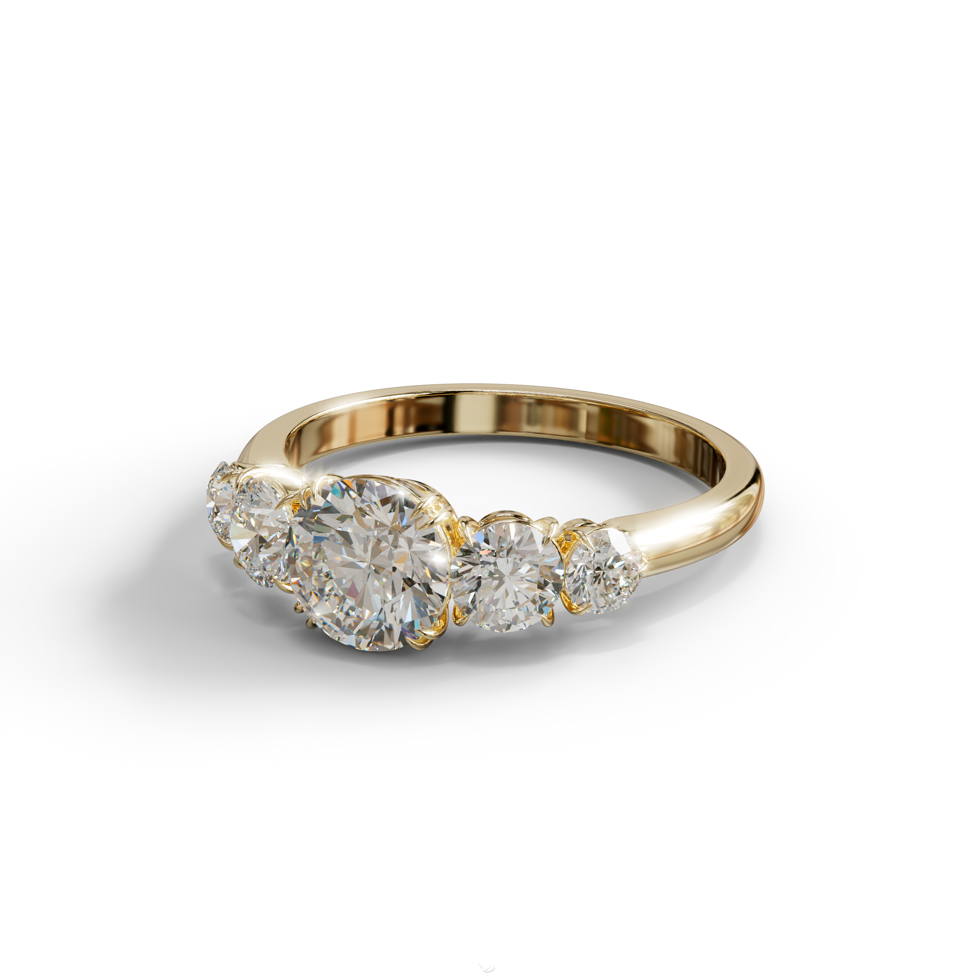 4 Carat Round Multi Stone Diamond Ring - Avia