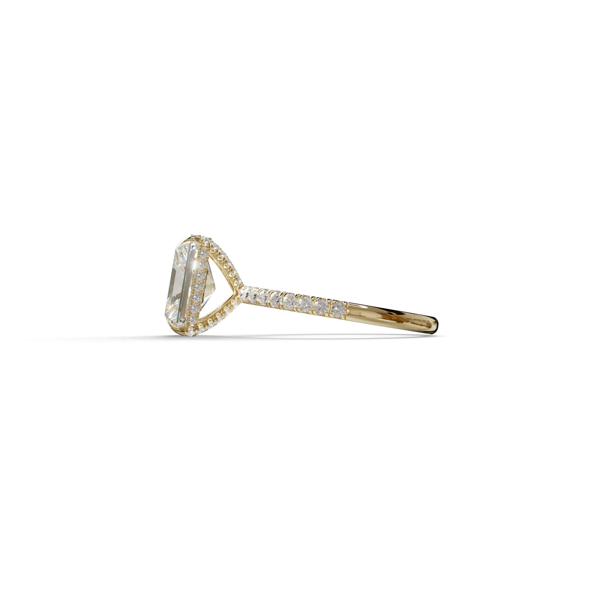 3 Carat E/VVS Radiant Cut Lab Diamond Ring -Monica