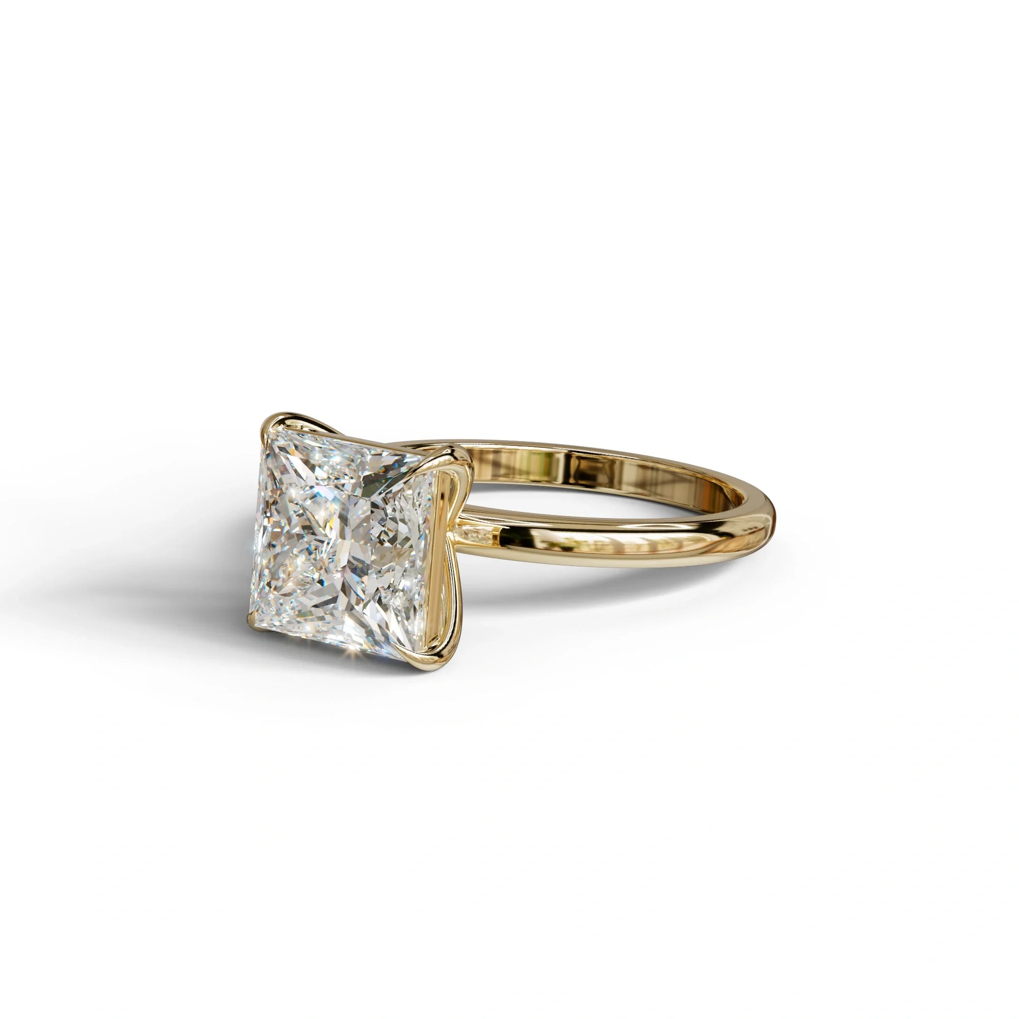 E VVS Princess Cut Solitaire Lab Grown Diamond Engagement Ring - Speyeria