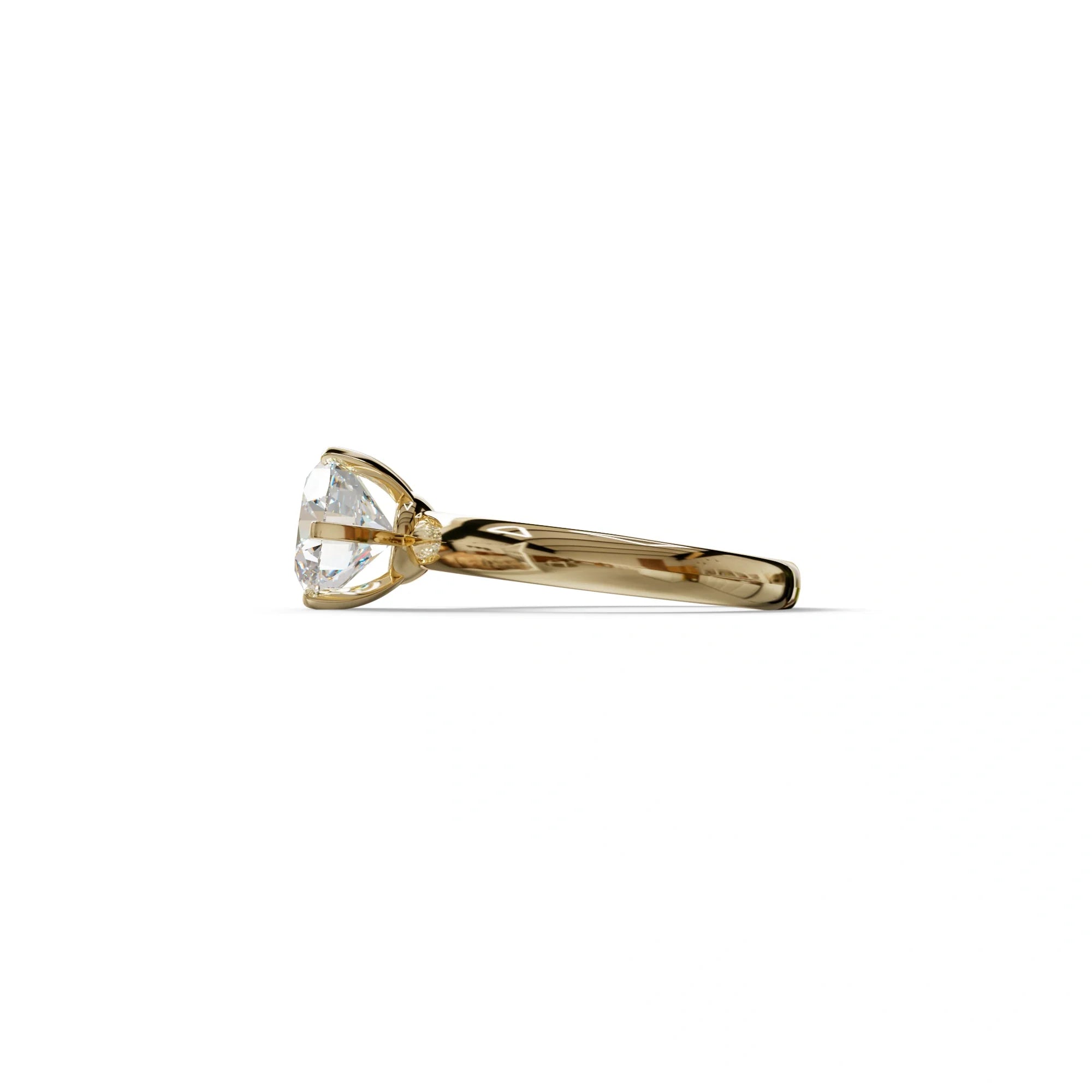 2 Carat E VVS Round Cut Solitaire Lab Diamond Ring - Fury
