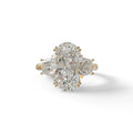 5 Carat Lab Grown Diamond Engagement Ring · Oval Cut Three Stone | Solstice - view 1