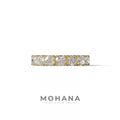 E VVS 5 Carat Round Full Eternity Lab Diamond Band - Prong Setting - 10K Solid Gold / Yellow Gold
