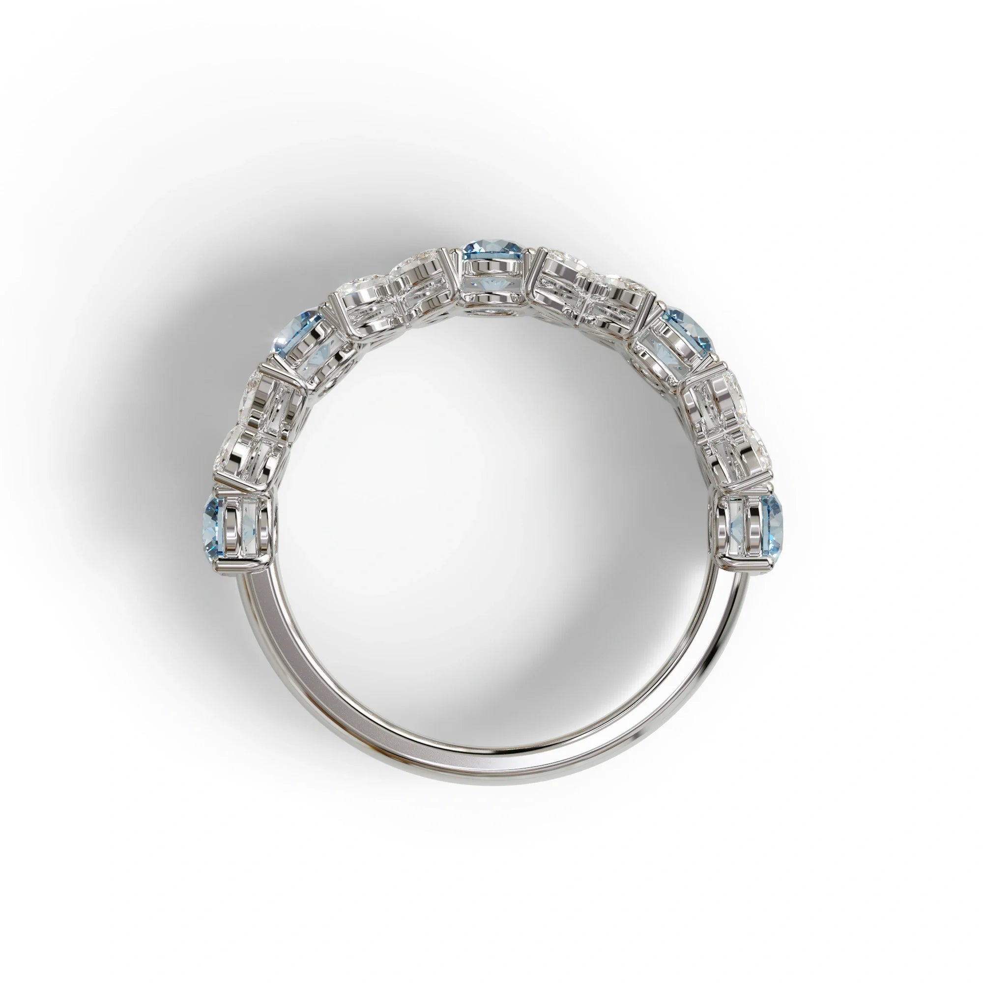 Yellow Gold Marquise & Round Brilliant Diamond Flower Cluster Ring - 18k Gold