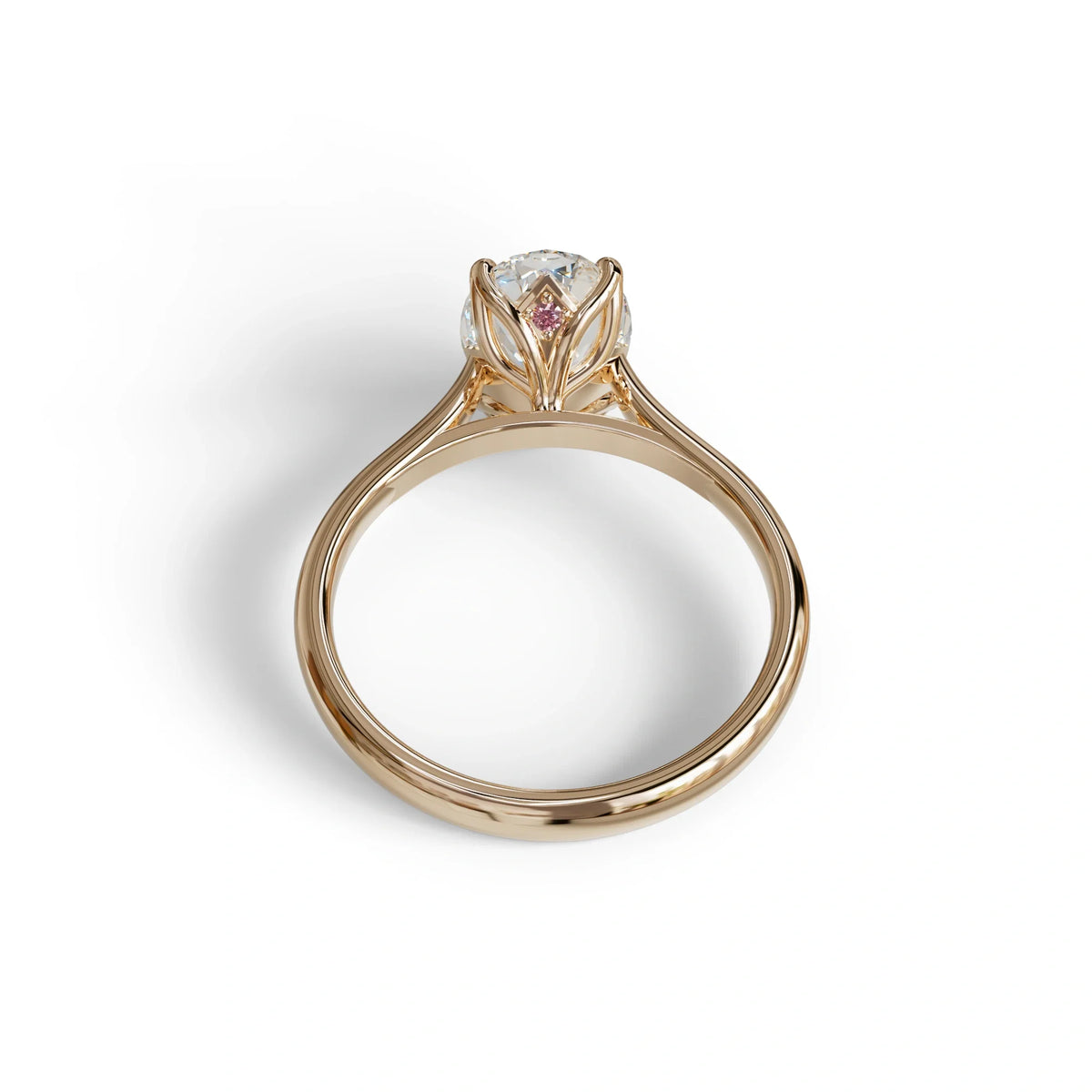 3 Carat Lab Grown Diamond Oval Cut Engagement Ring | Secret Blue Diamond- Eclipse
