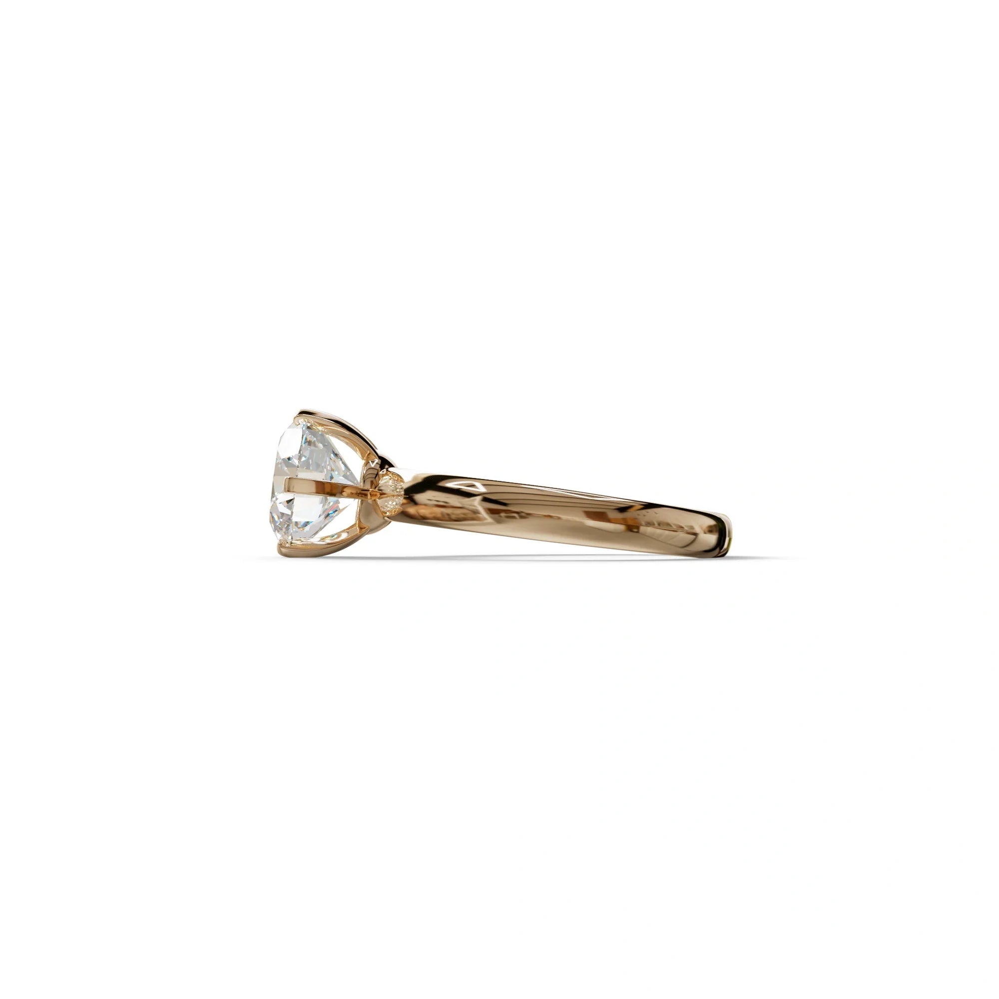 2 Carat E VVS Round Cut Solitaire Lab Diamond Ring - Fury