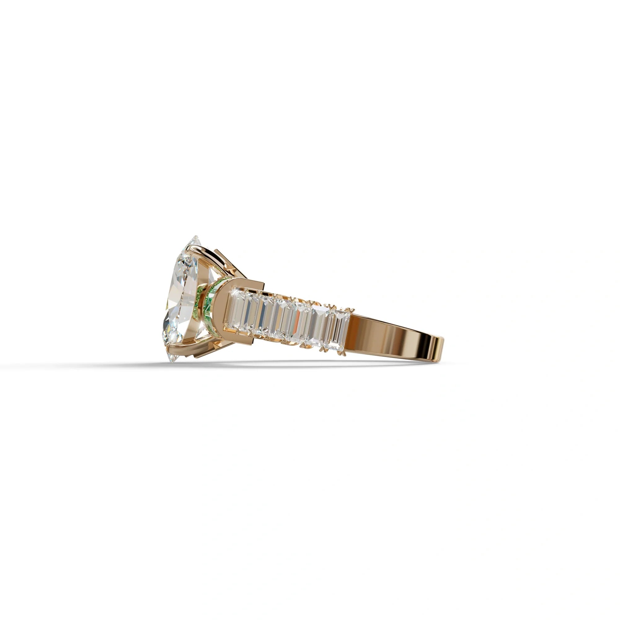 3 Carat E-VVS Oval Cut Lab-Grown Diamond Wedding Ring – Bellora