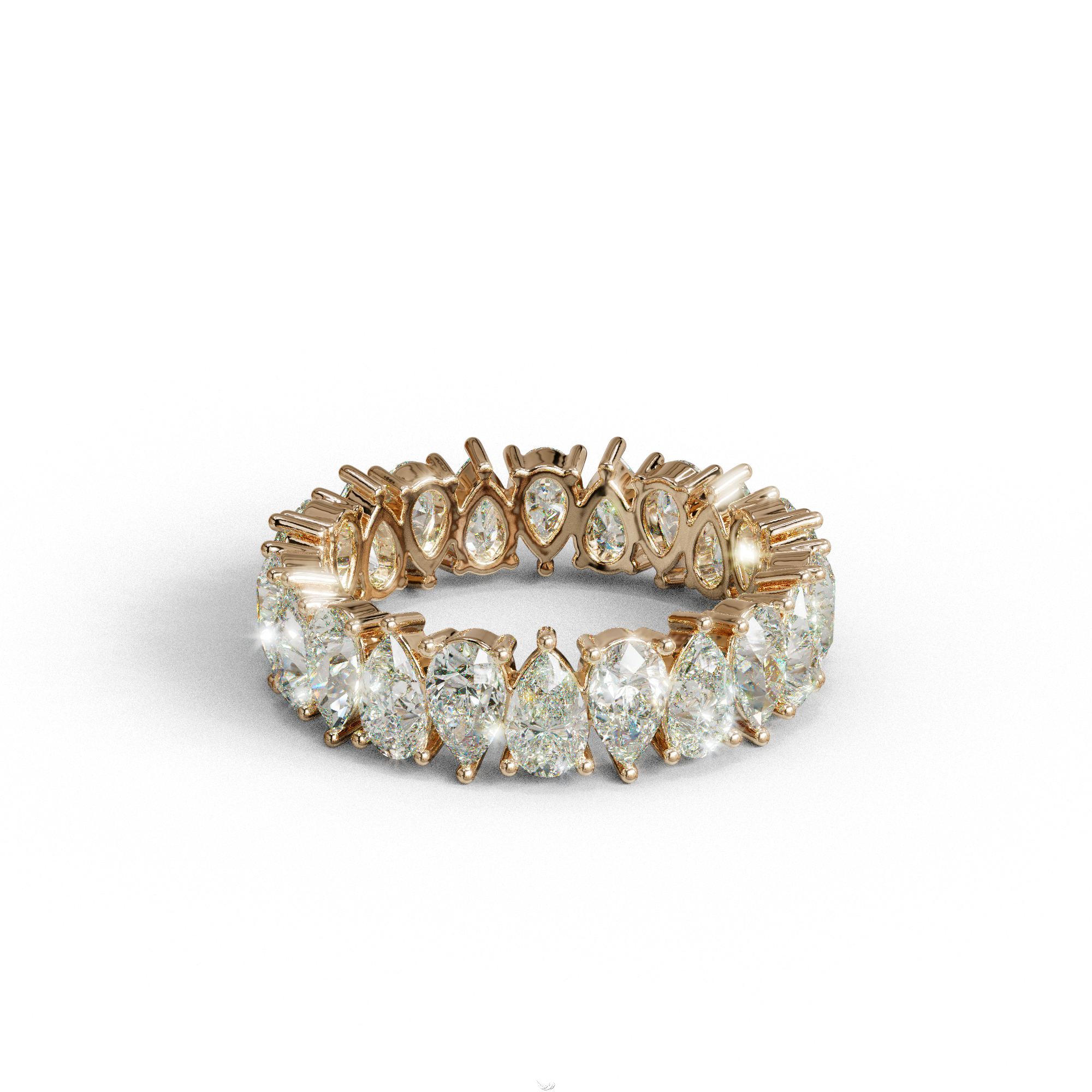 Concierge Eternity - Pear Diamond Full Eternity Band - Stackable Ring