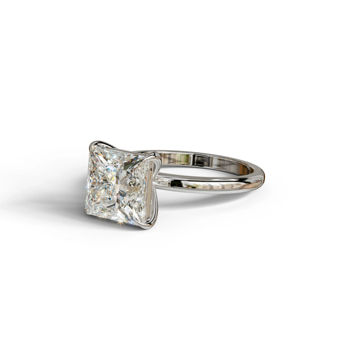 E VVS Princess Cut Solitaire Lab Grown Diamond Engagement Ring - Speyeria