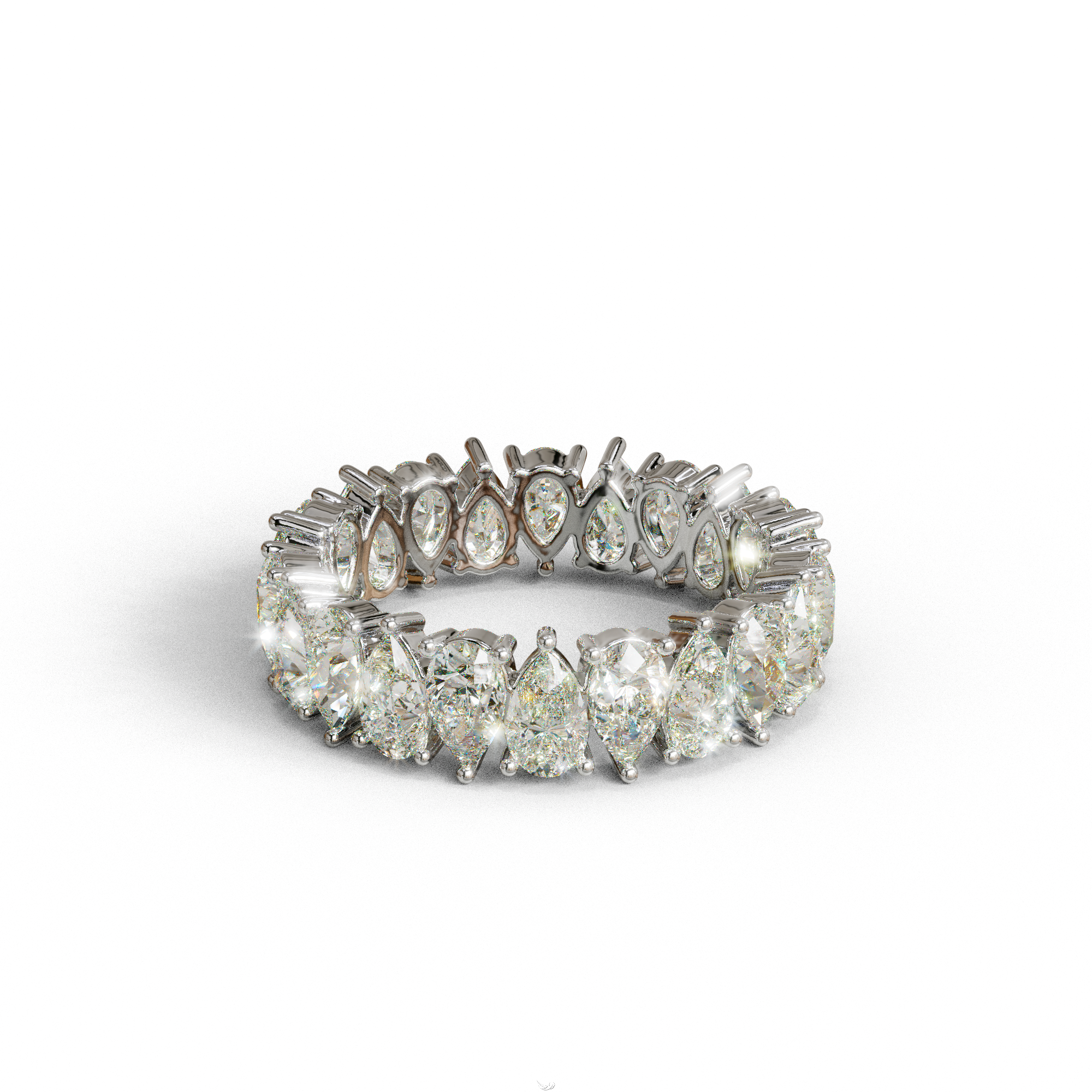 Concierge Eternity - Pear Diamond Full Eternity Band - Stackable Ring