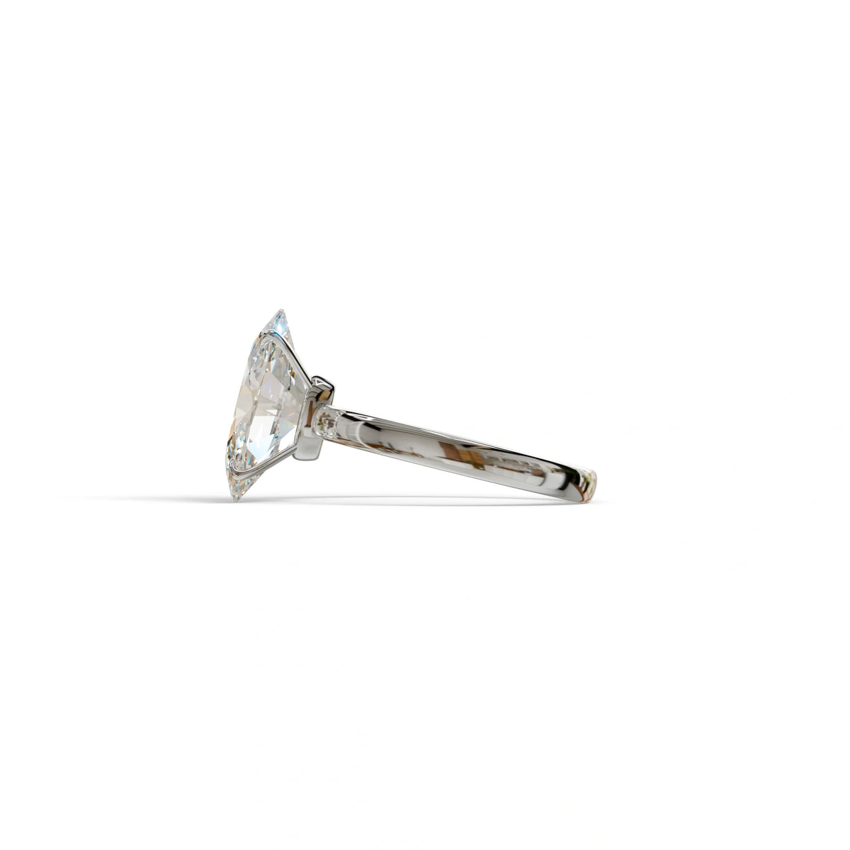 4 Carat Oval cut Lab Grown Diamond Solitaire Engagement Ring E VVS Diamond - Cadris