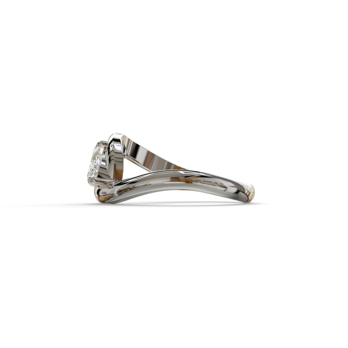 1 Carat E VVS Marquise Cut Lab Diamond Engagement Ring - Virgo