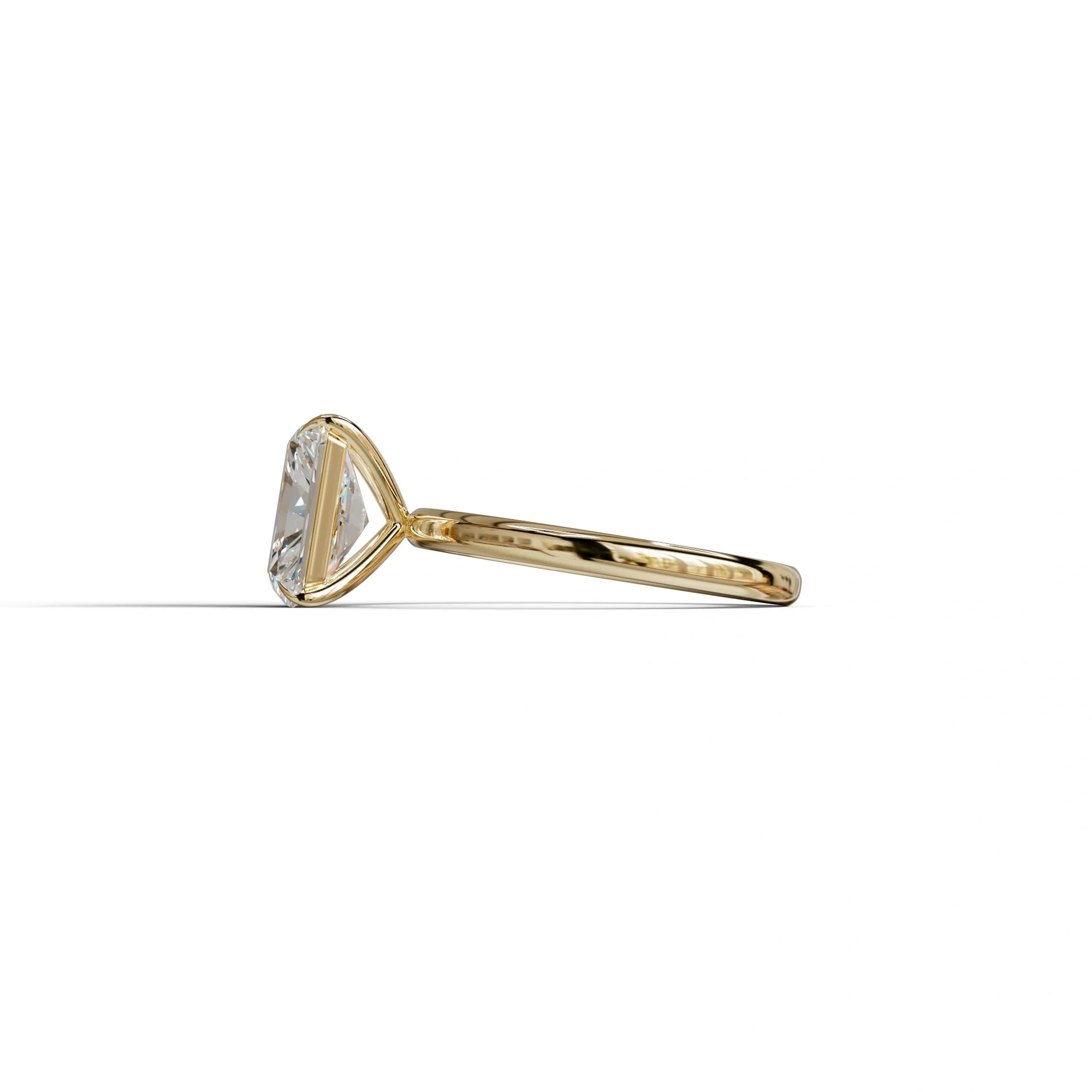 E-VVS Radiant Cut Solitaire Lab Grown Diamond Engagement Ring - Papilia