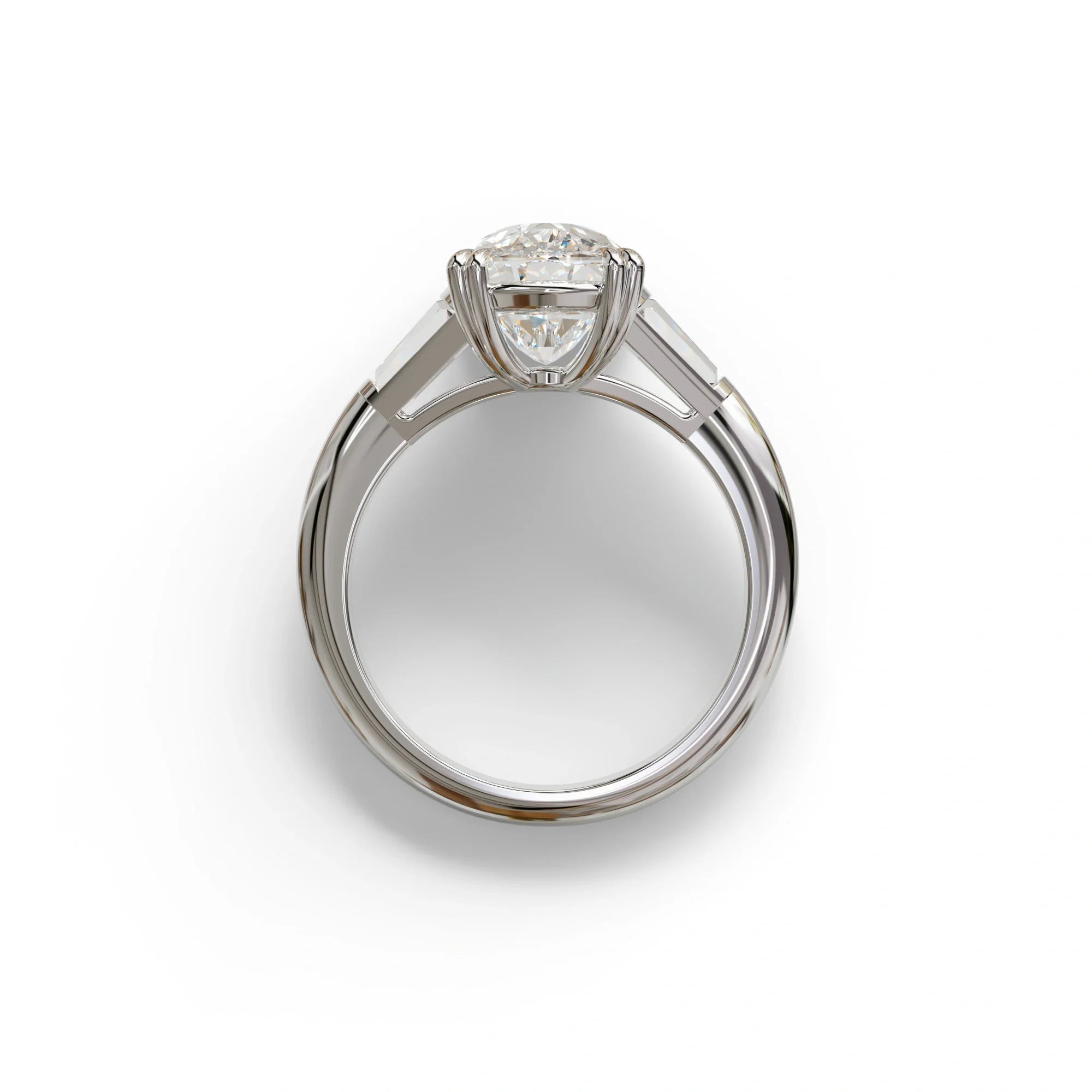 4 Ct Diamond Ring E VVS Elongated Cushion Cut Diamond Ring - Sagittarius