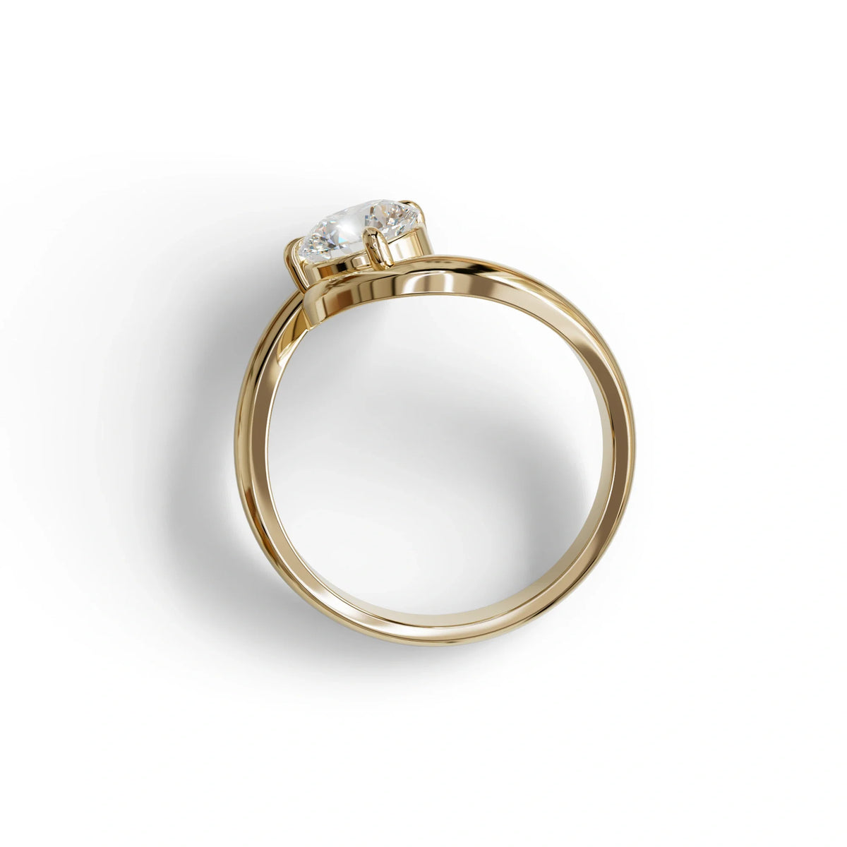 E VVS 1.5 Carat Round Cut Solitaire Lab Diamond Ring - Tauras