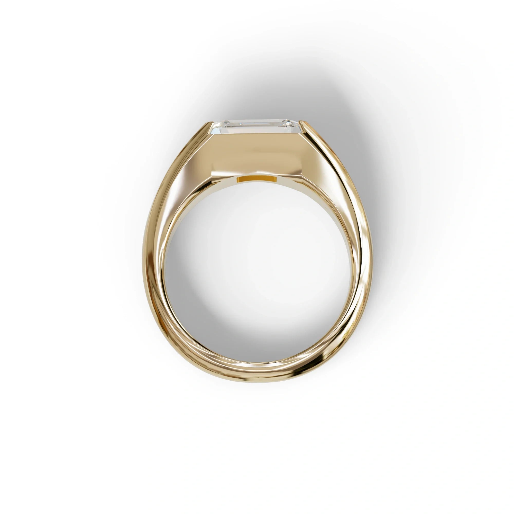 2 Carat E VVS Emerald Cut East West Lab Diamond Ring - Ashleen