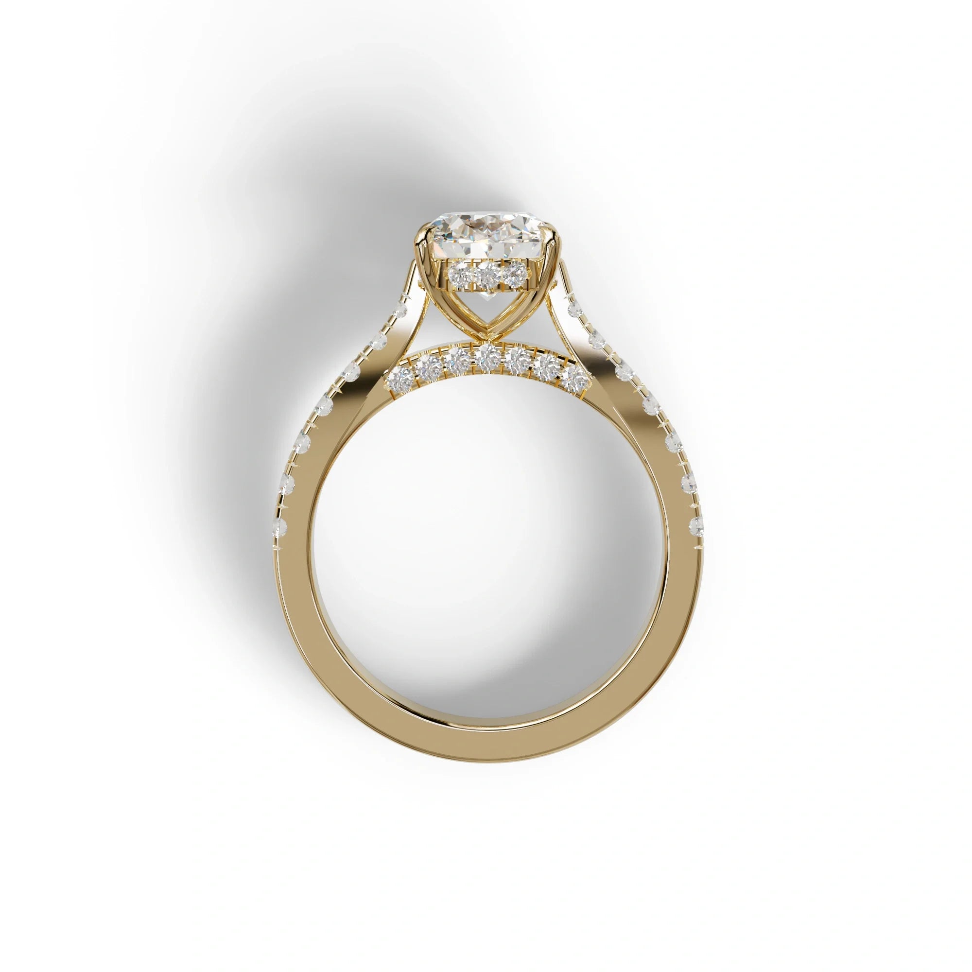 1.50 Carat E VVS Oval Cut Lab Diamond Engagement Ring - Scorpio