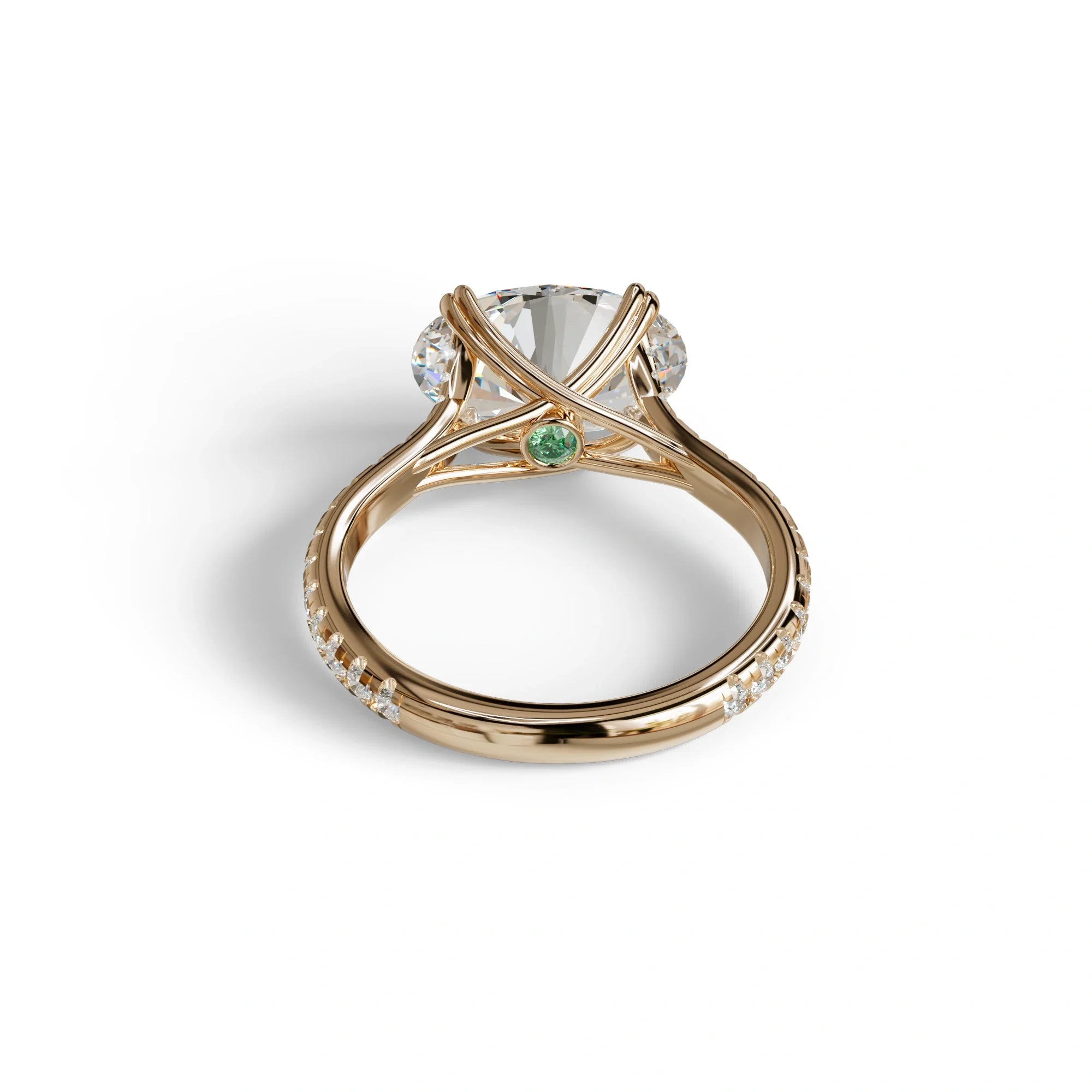 3 Carat Lab Grown Diamond Oval Cut Engagement Ring | East-West Diamond Ring - Ellipse