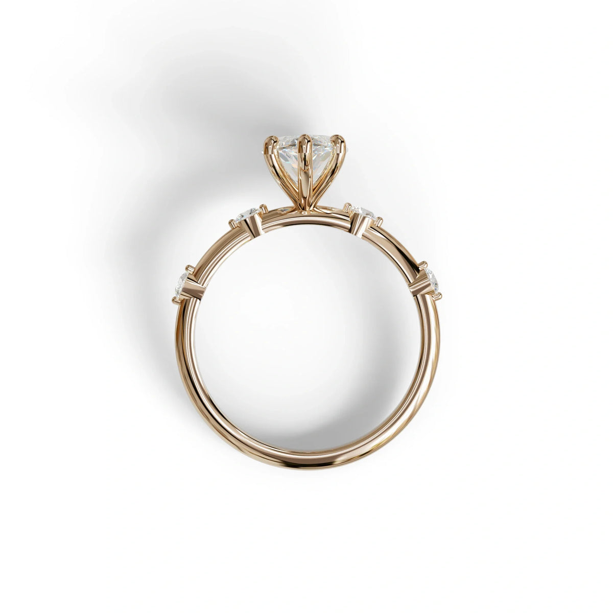 2.5 Ct Marquise Cut Lab Diamond In Space-Chanel Setting Ring - Nimi