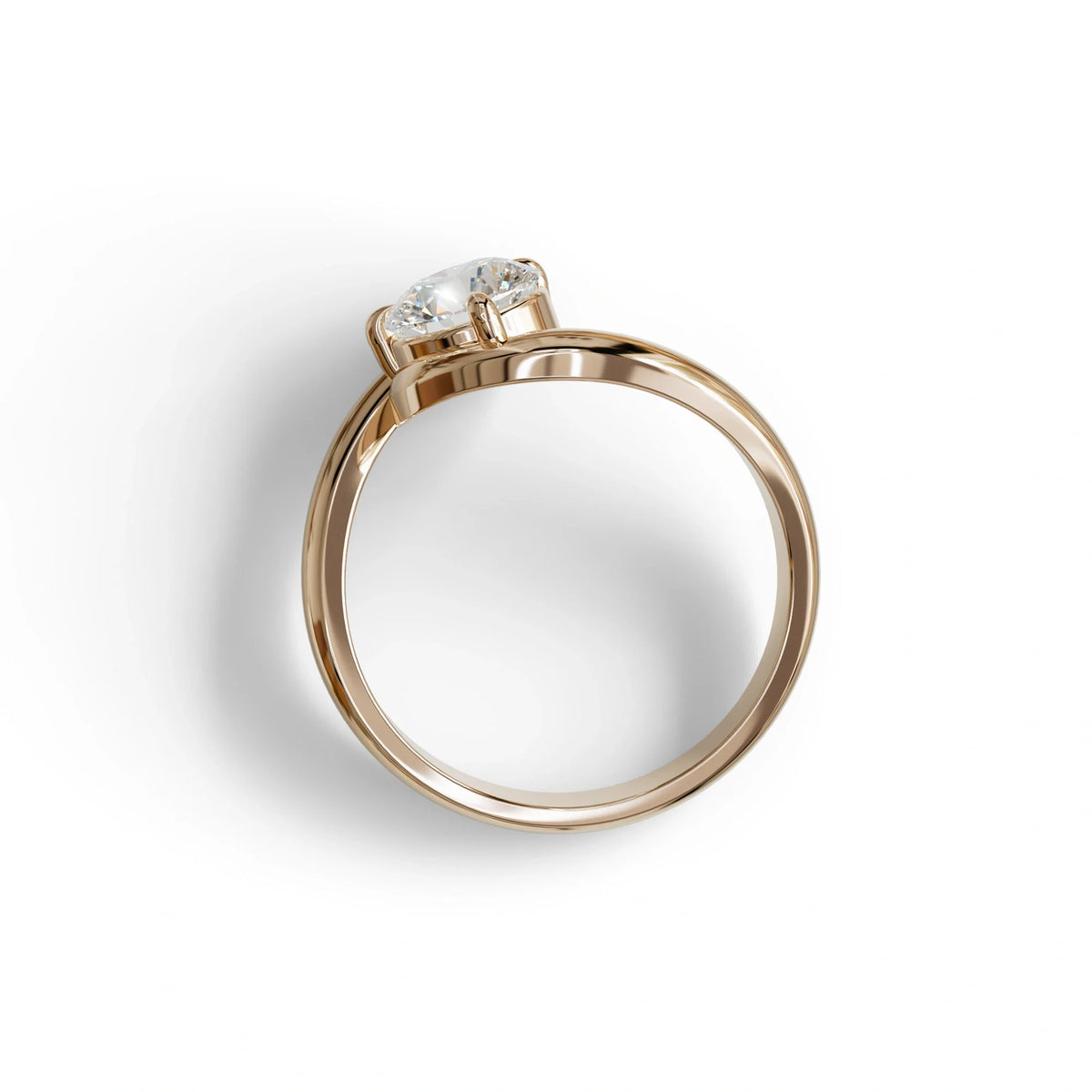 E VVS 1.5 Carat Round Cut Solitaire Lab Diamond Ring - Tauras