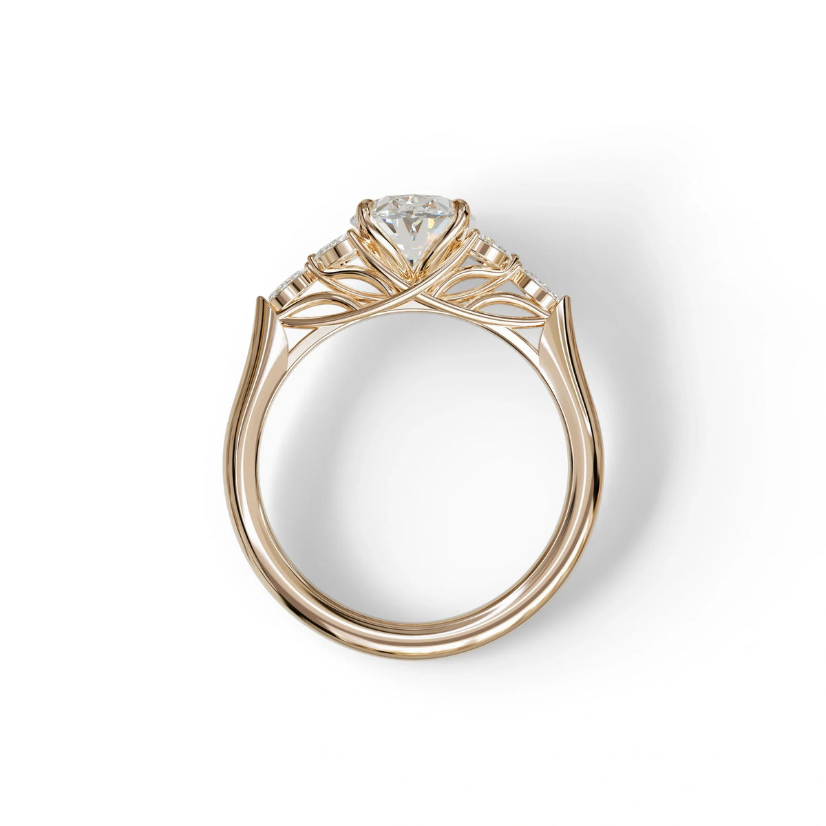 2.5 Carat Lab Grown Diamond Engagement Ring · Oval Cut Nature-Inspired | Halcyon - view 8