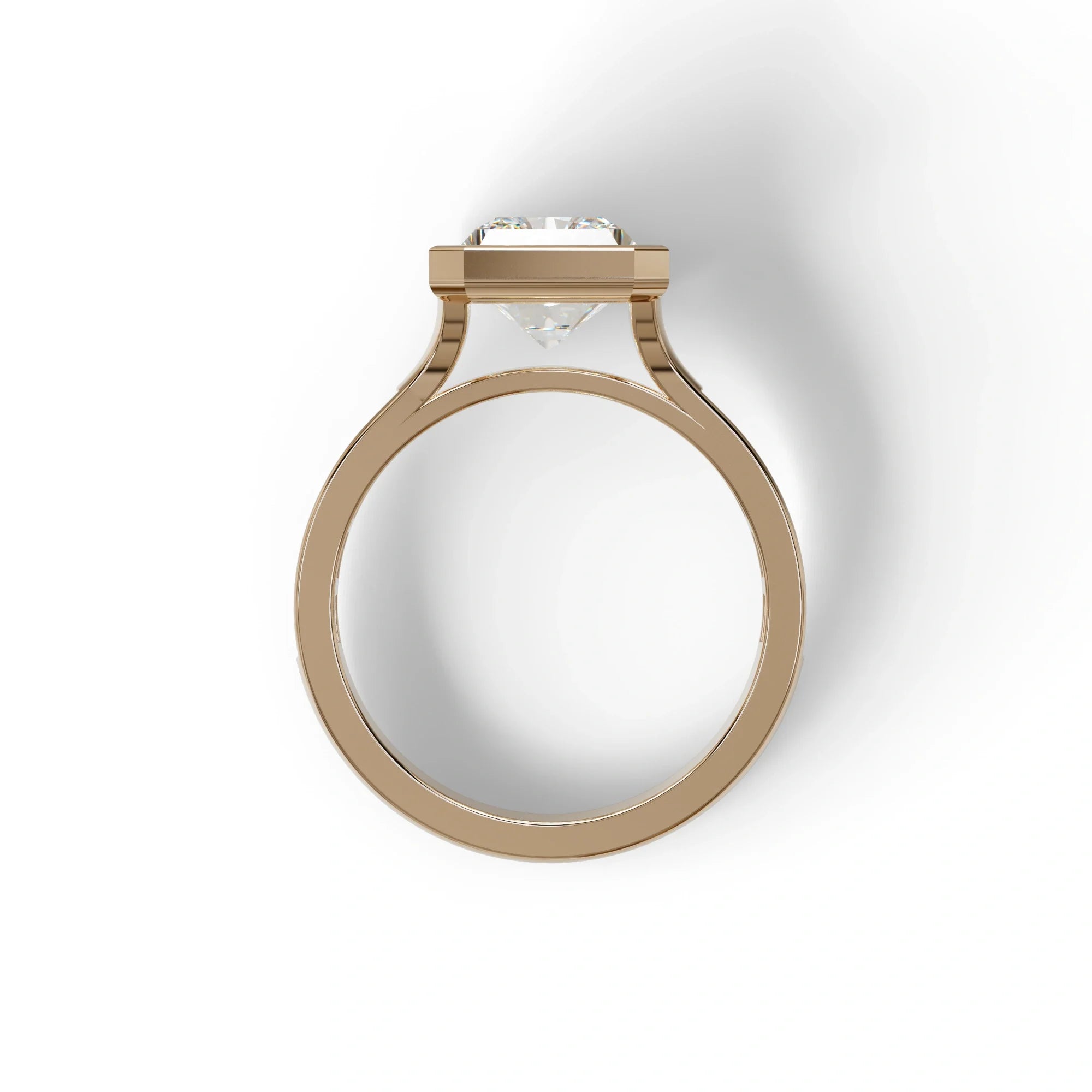 3 Ct E/VVS Radiant Cut Lab Diamond Ring - Olympia