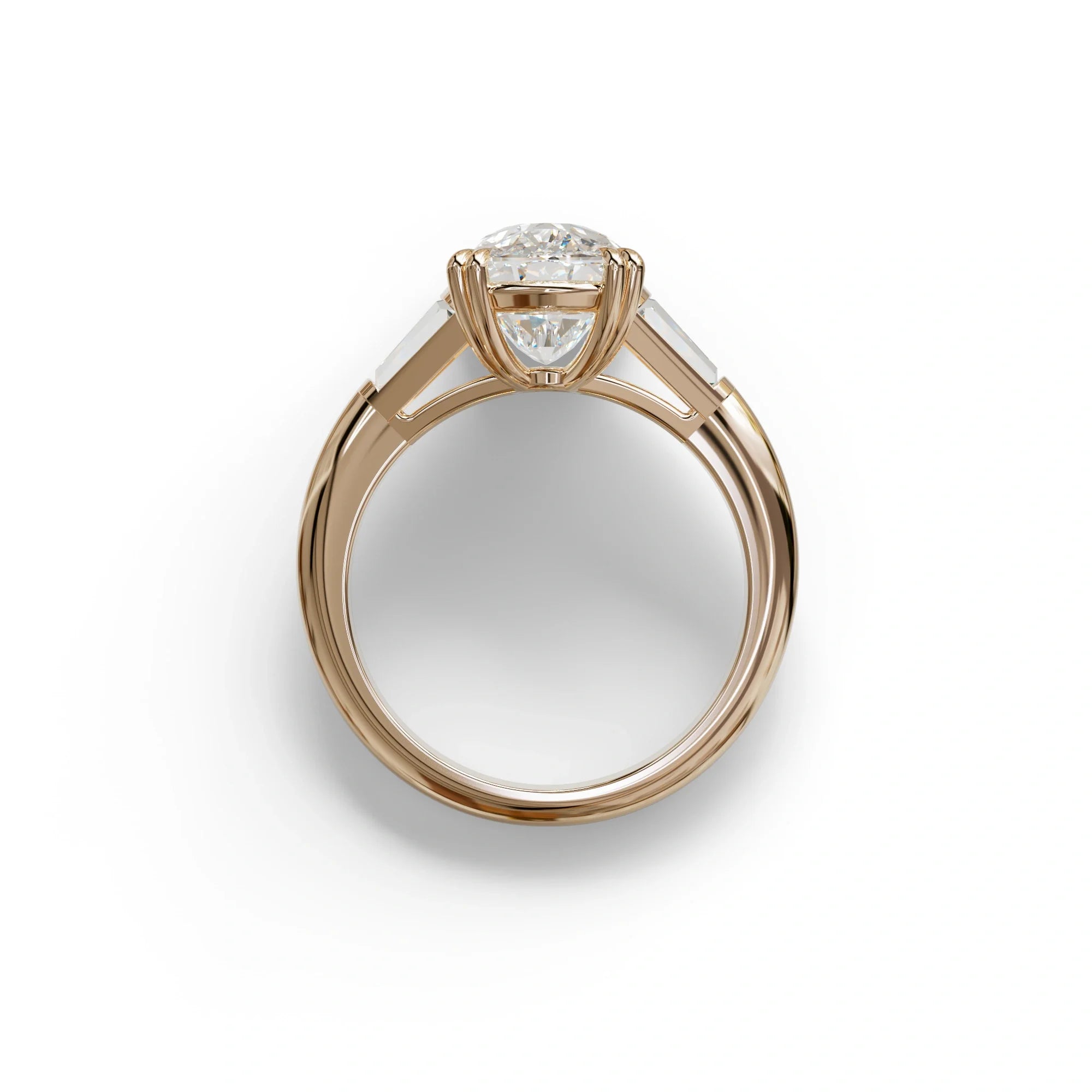 4 Ct Diamond Ring E VVS Elongated Cushion Cut Diamond Ring - Sagittarius