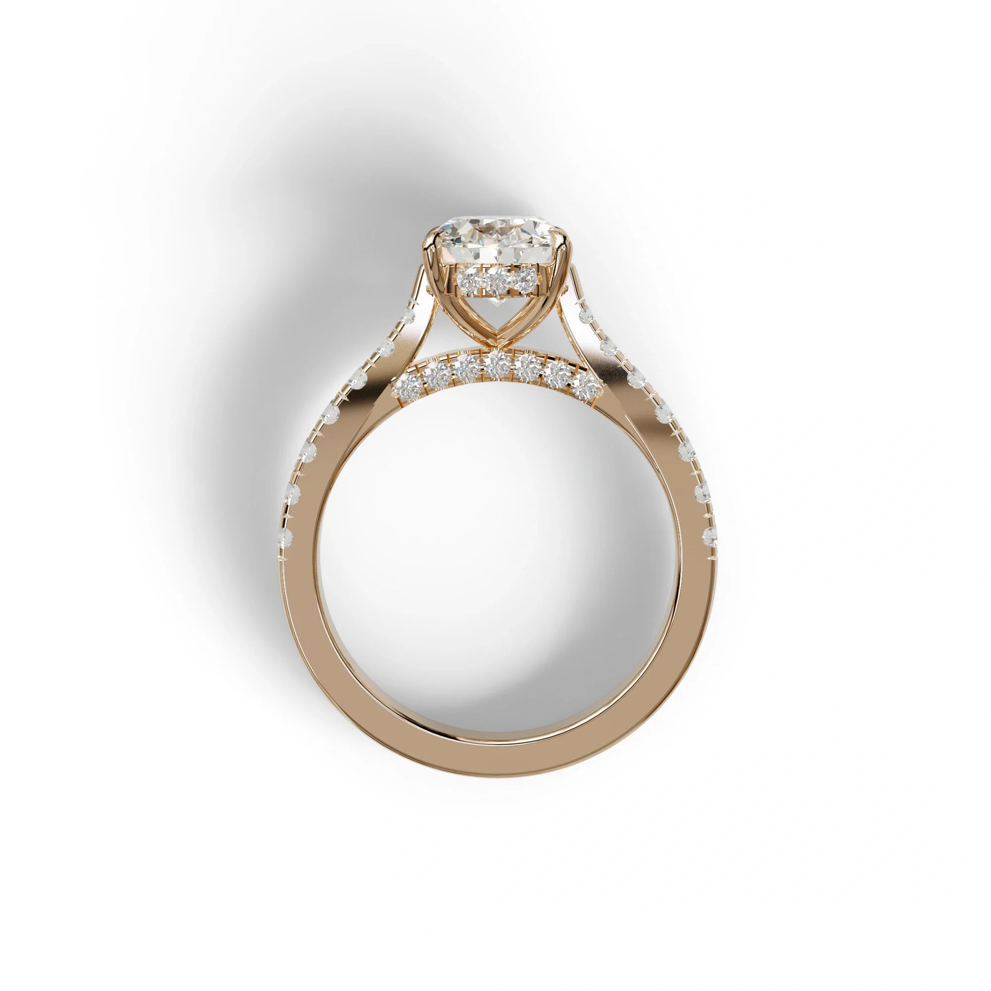 1.50 Carat E VVS Oval Cut Lab Diamond Engagement Ring - Scorpio