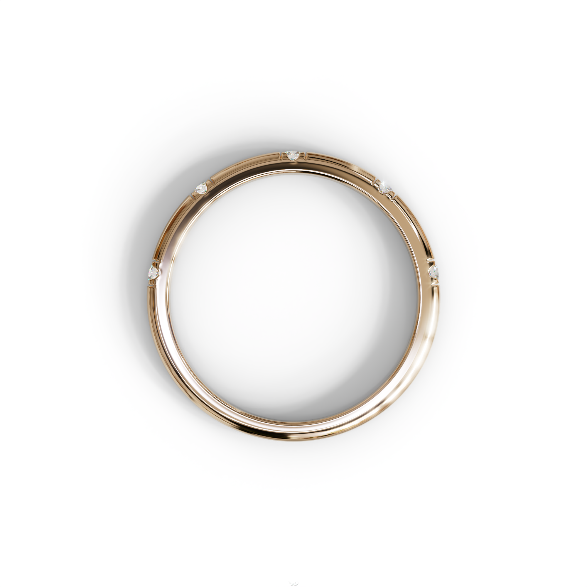 Elsa Peretti - Colorless Round Cut Lab Diamond Eternity Ring| Flux Setting | Wedding band