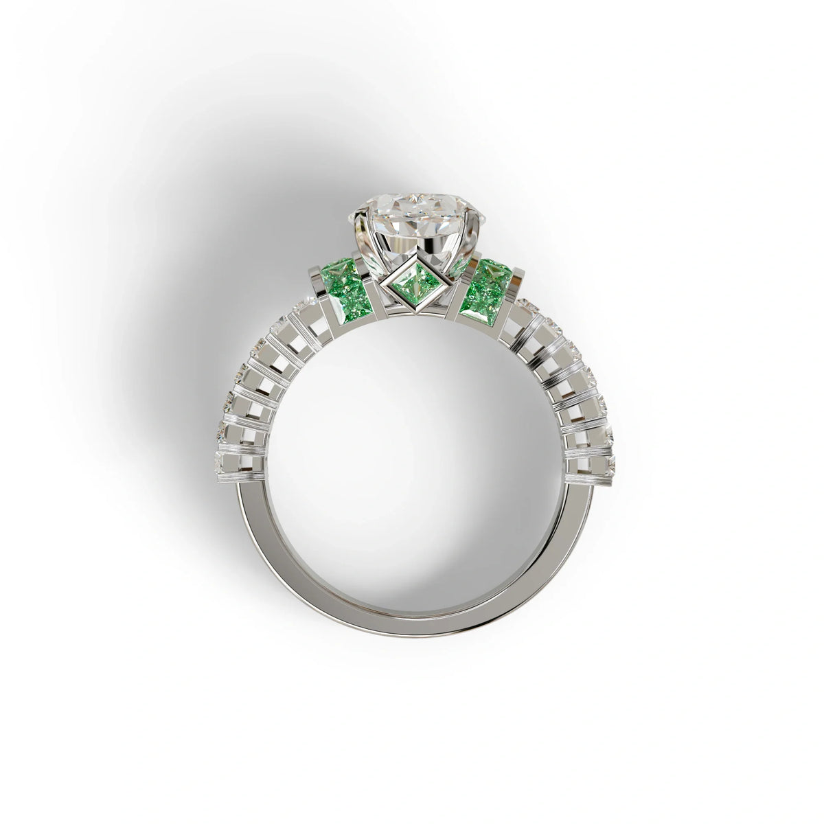 3 Carat E-VVS Oval Cut Lab-Grown Diamond Wedding Ring – Bellora