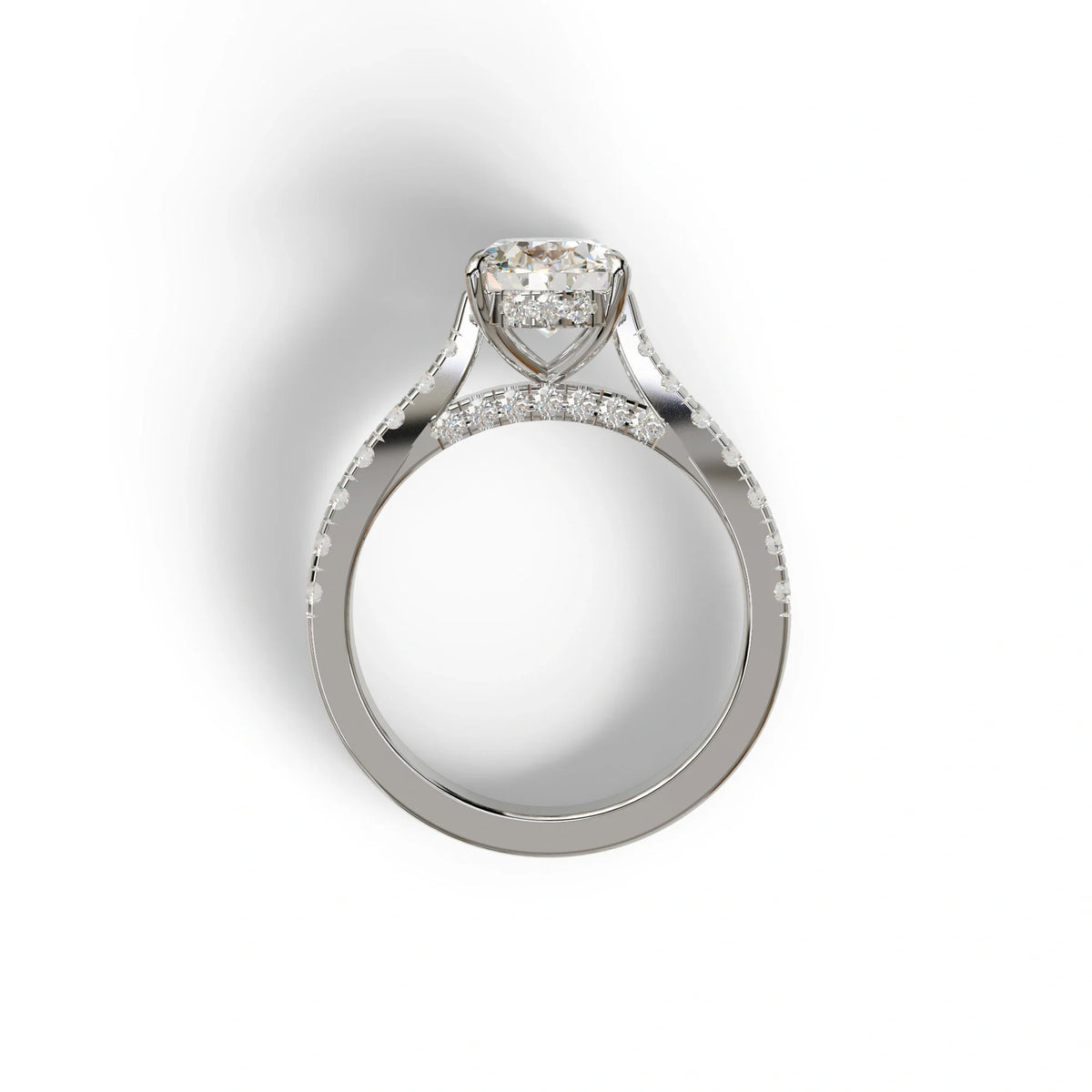 1.50 Carat E VVS Oval Cut Lab Diamond Engagement Ring - Scorpio