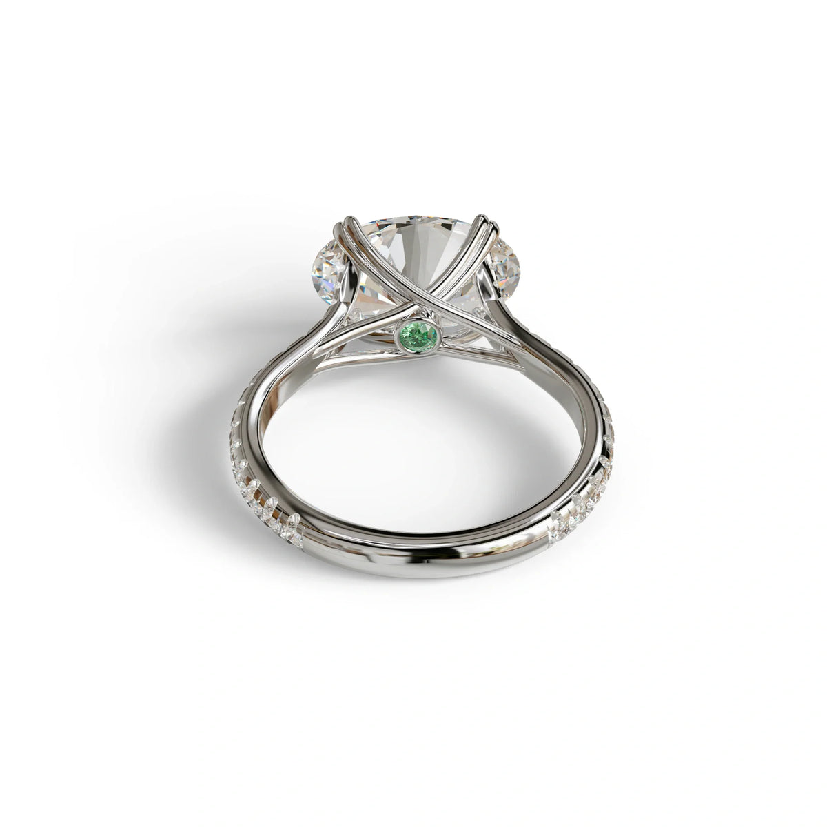 3 Carat Lab Grown Diamond Oval Cut Engagement Ring | East-West Diamond Ring - Ellipse