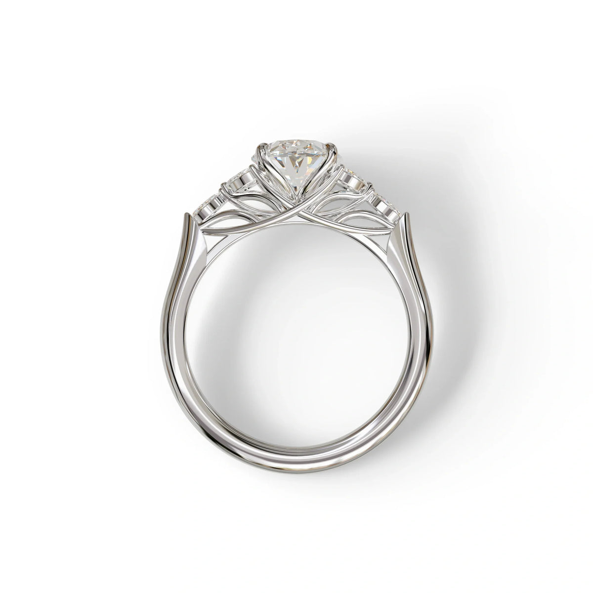 2.5 Carat Lab Grown Diamond Engagement Ring · Oval Cut Nature-Inspired | Halcyon - view 9