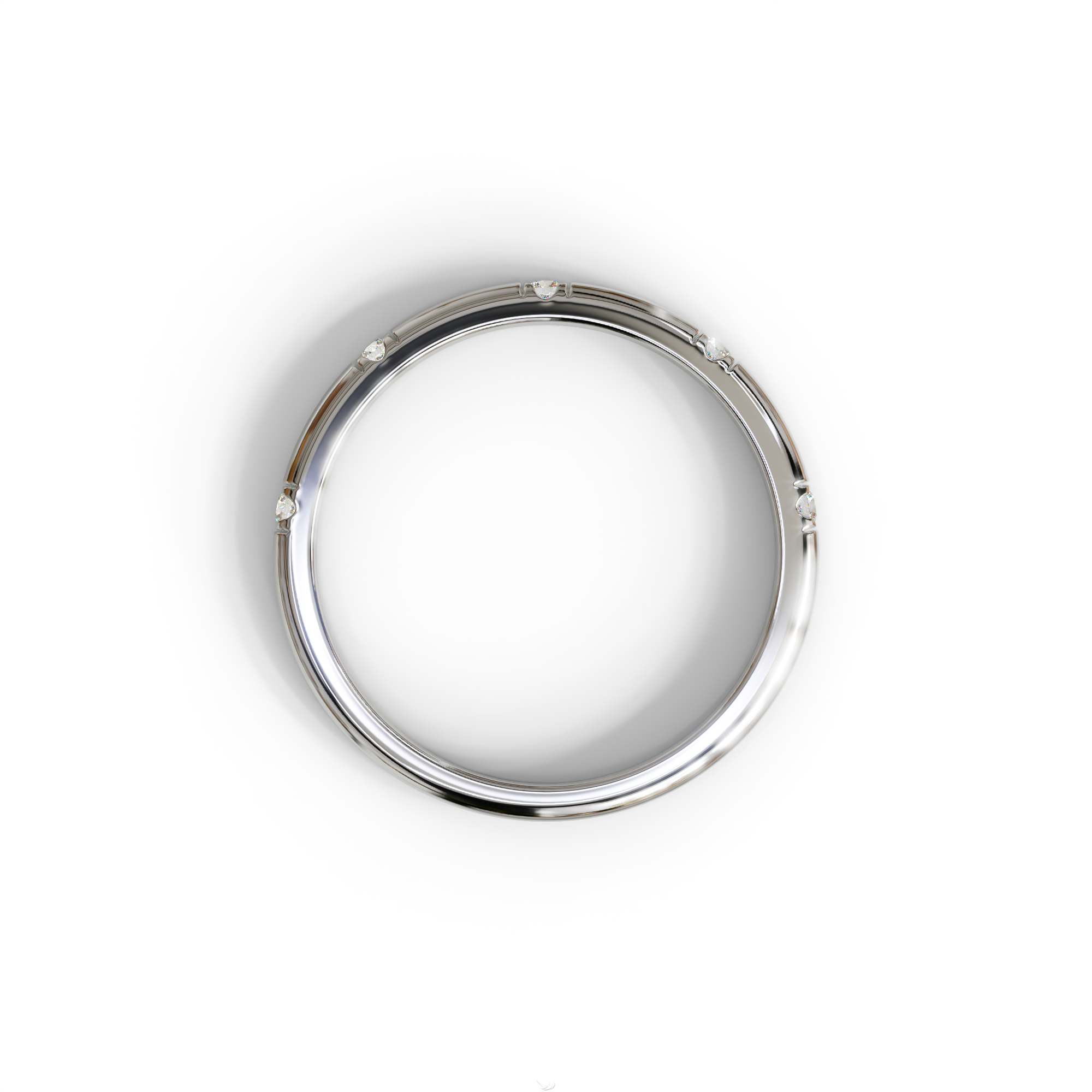 Elsa Peretti - Colorless Round Cut Lab Diamond Eternity Ring| Flux Setting | Wedding band