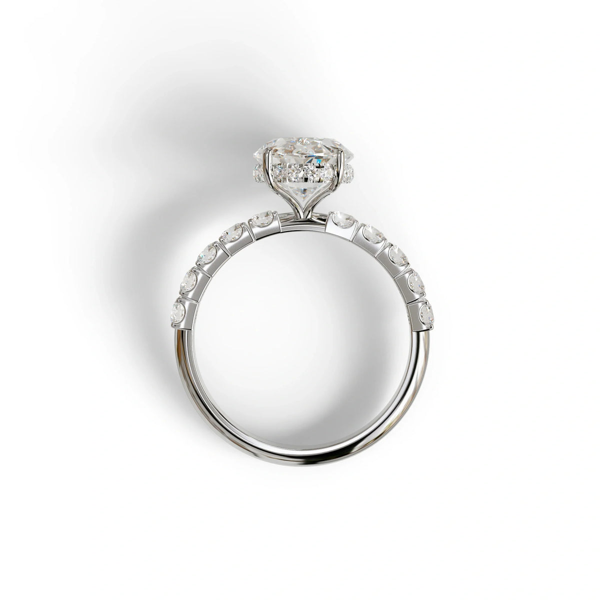 3 Carat E VVS Lab Diamond Oval Engagement Ring - Christie’s