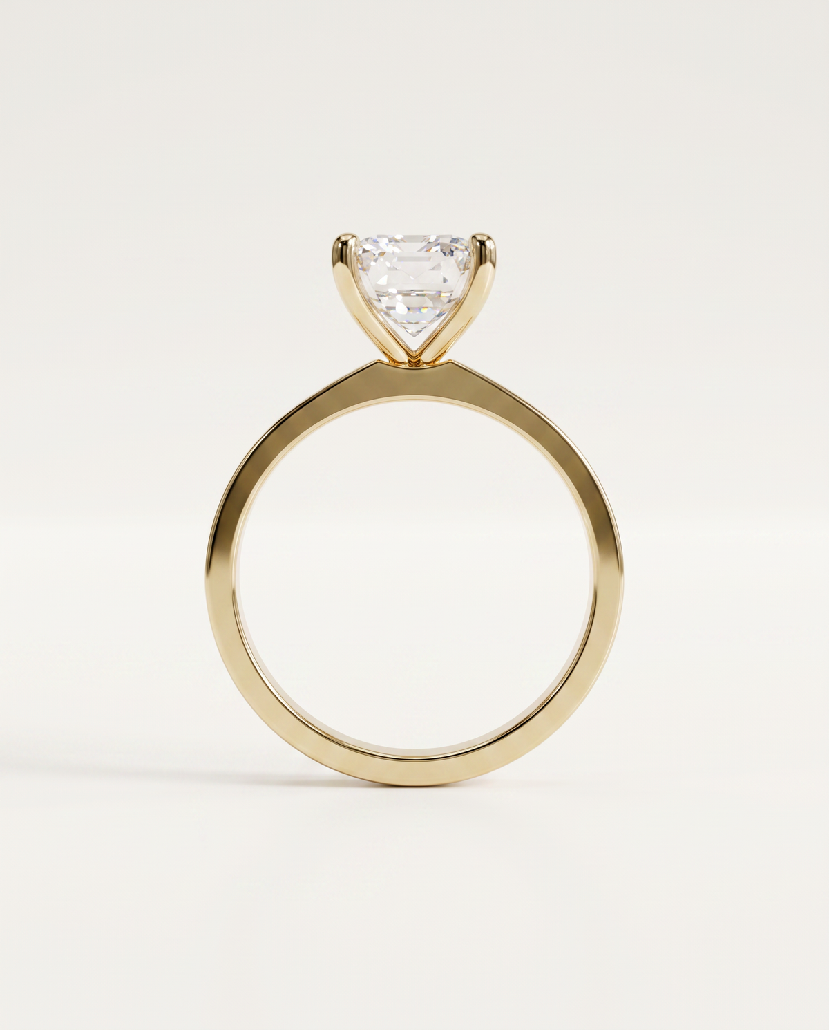 2 to 6 Carat Lab Grown Diamond Engagement Ring – Emerald Cut Solitaire | Lami