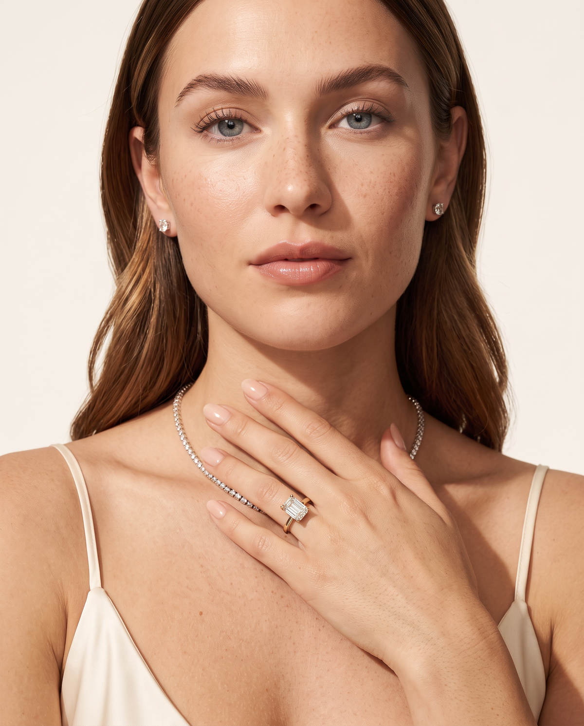 2 to 6 Carat Lab Grown Diamond Engagement Ring – Emerald Cut Solitaire | Lami