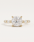 1 to 2.5 Carat Lab Grown Diamond Engagement Ring – Cushion Cut Hidden Halo | Rosalie